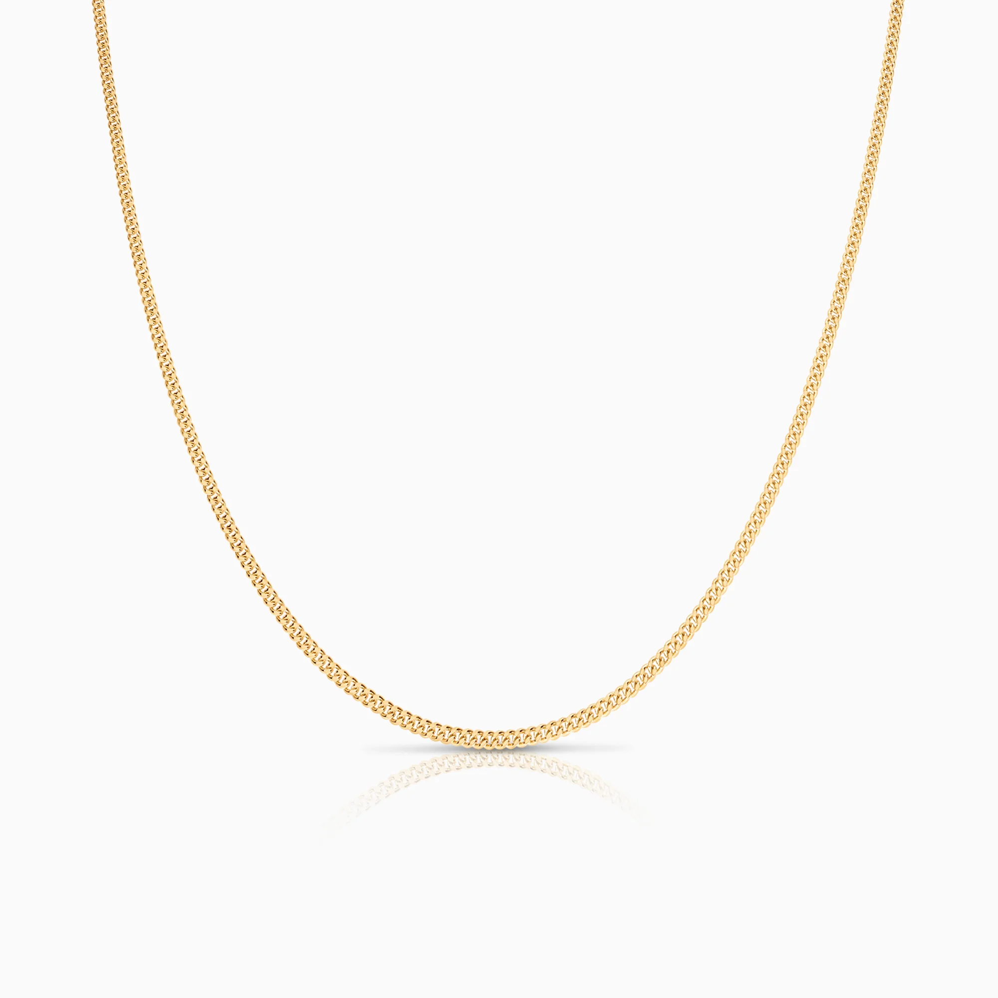 Curb chain 38.5cm 18K gold