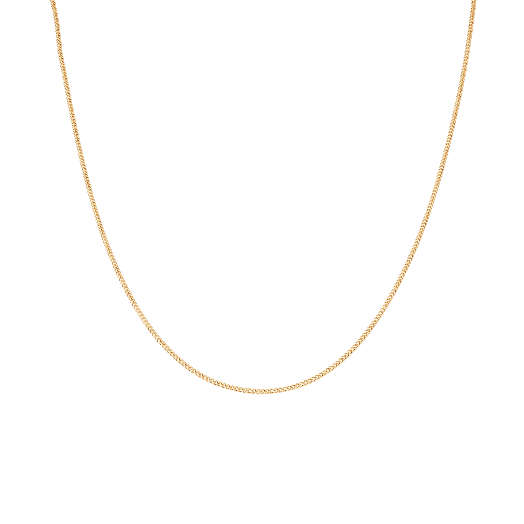 Curb chain 39cm 18K gold - Image 2