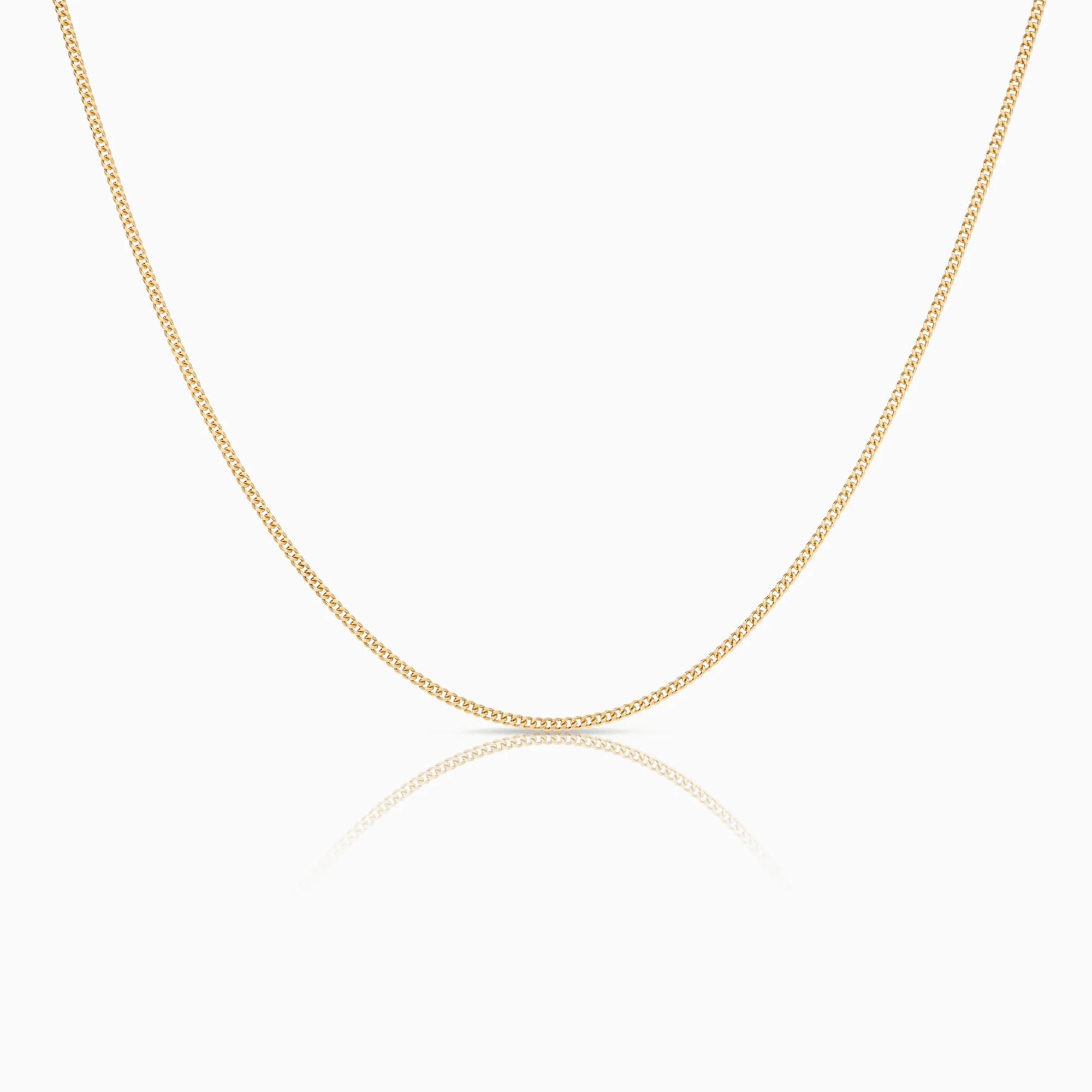 Curb chain 40.5 cm 18K gold
