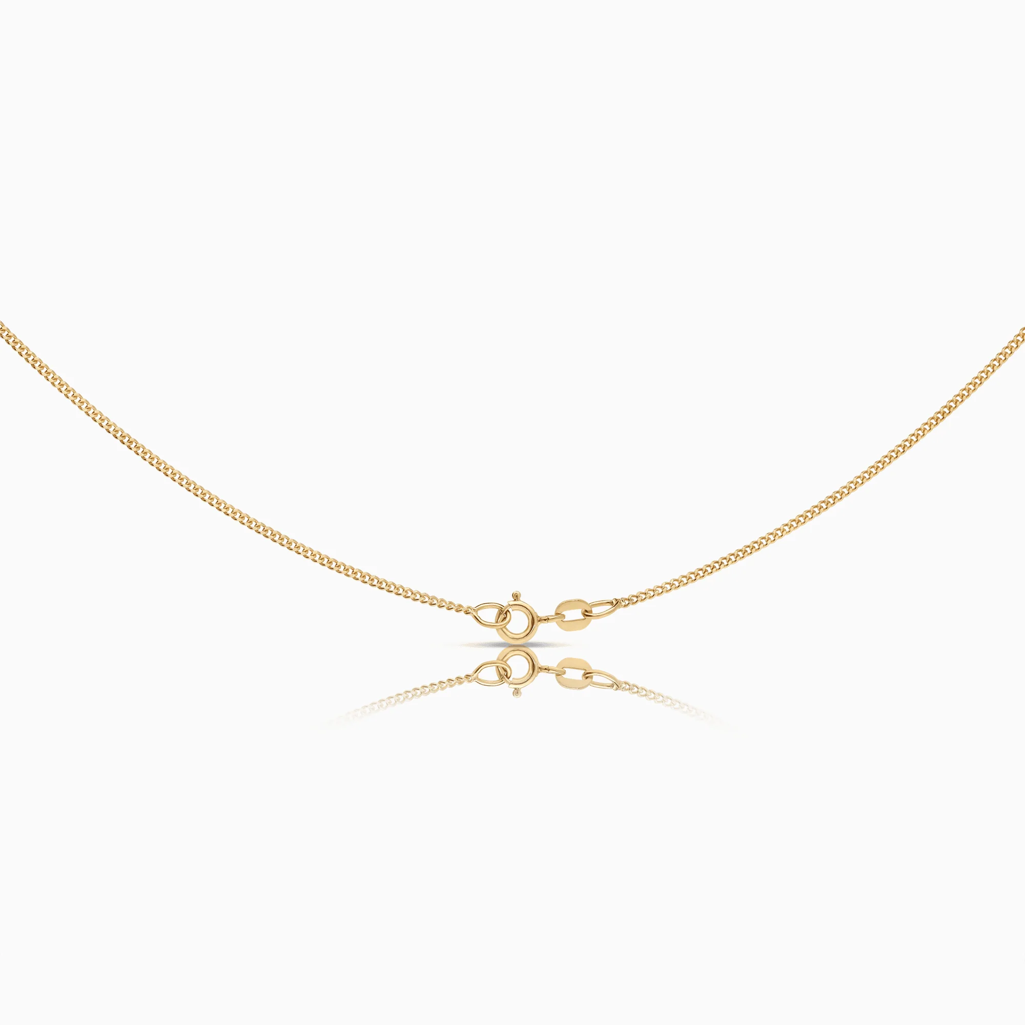 Curb chain 40.5 cm 18K gold - Image 2