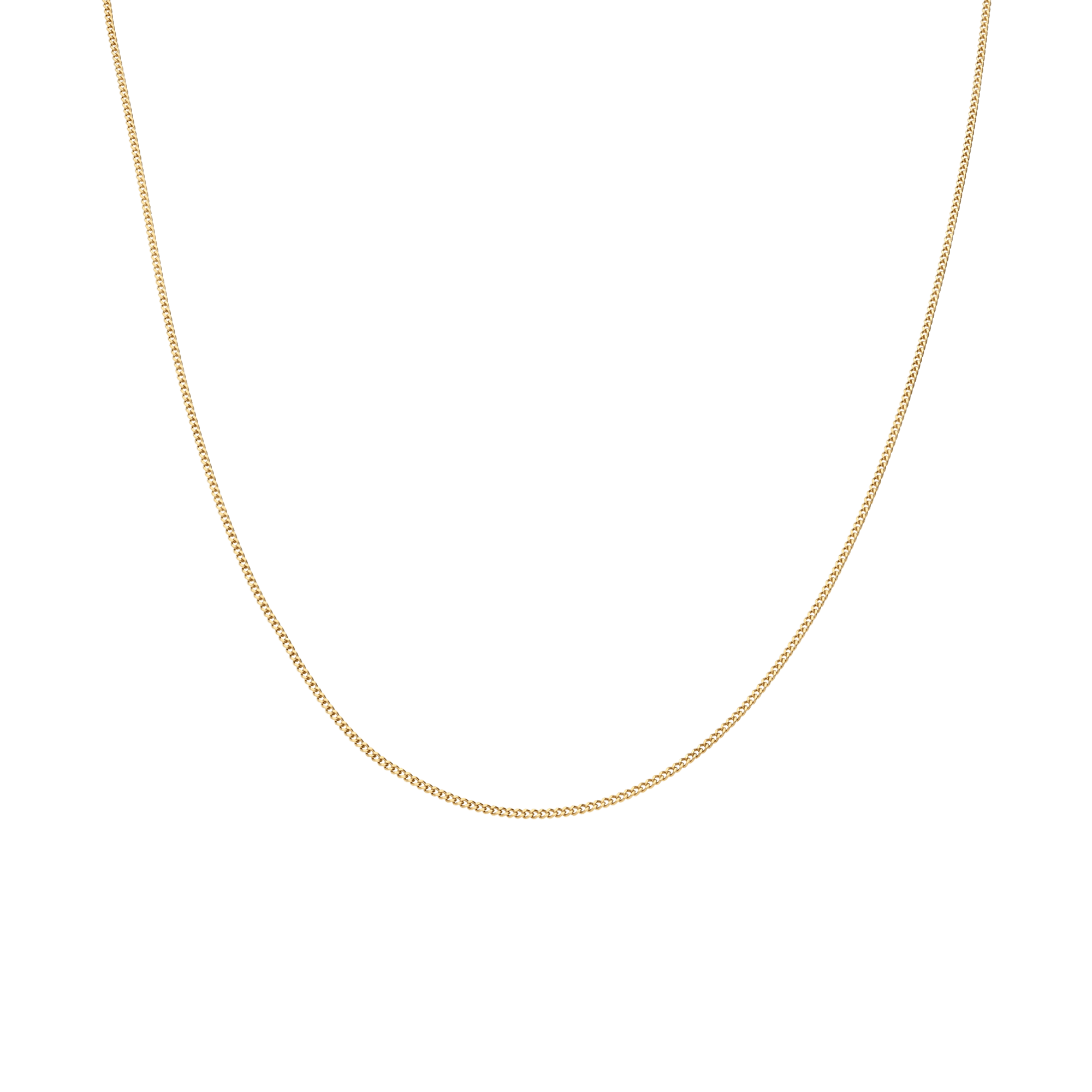 Curb chain 40.5cm 18K gold - Image 2