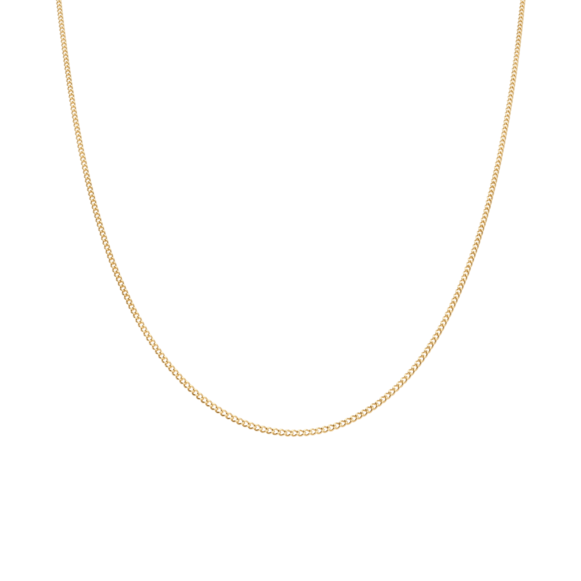 Curb chain 40.5cm 18K gold - Image 2