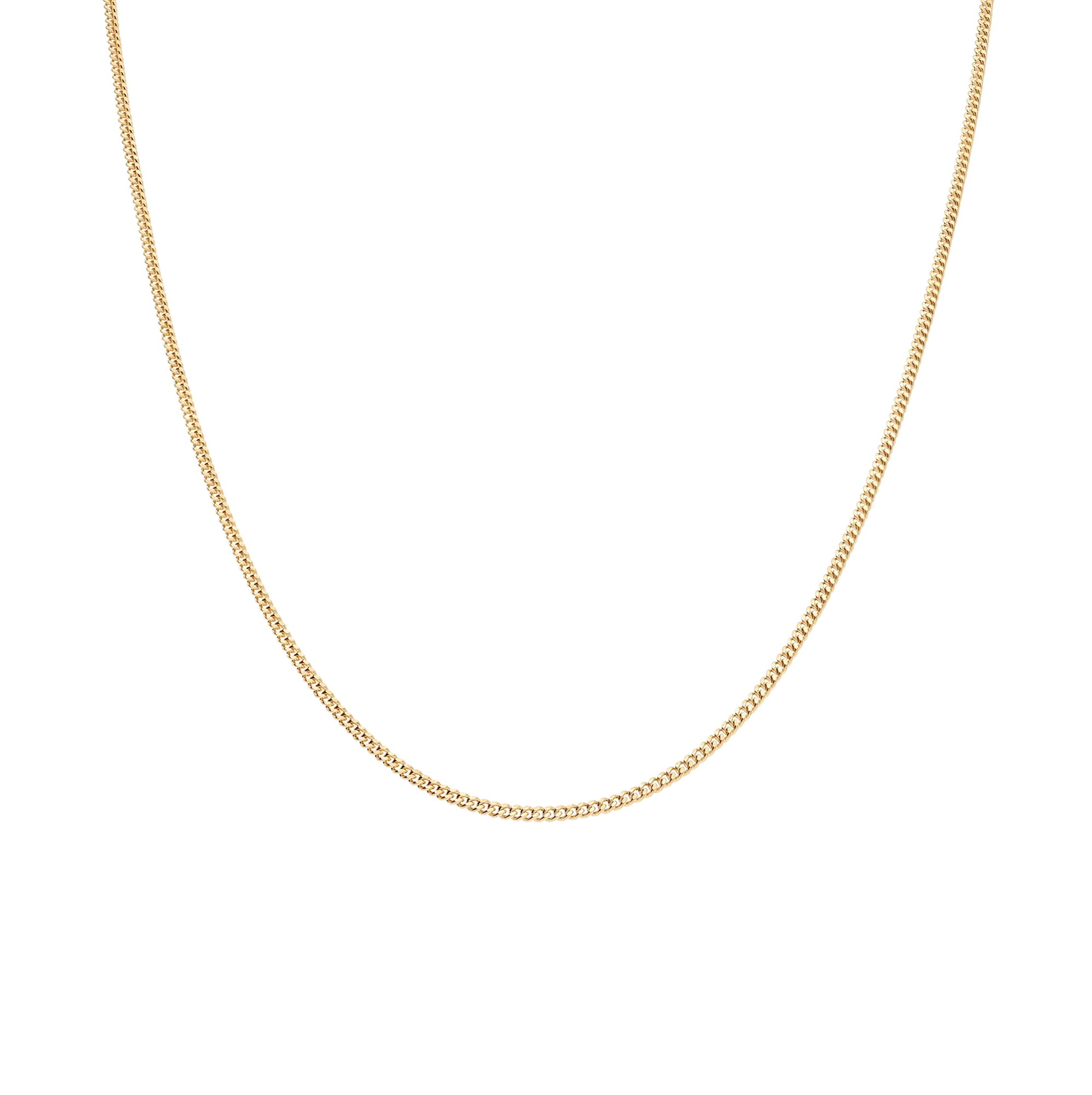 Curb chain 40cm 18K gold - Image 2