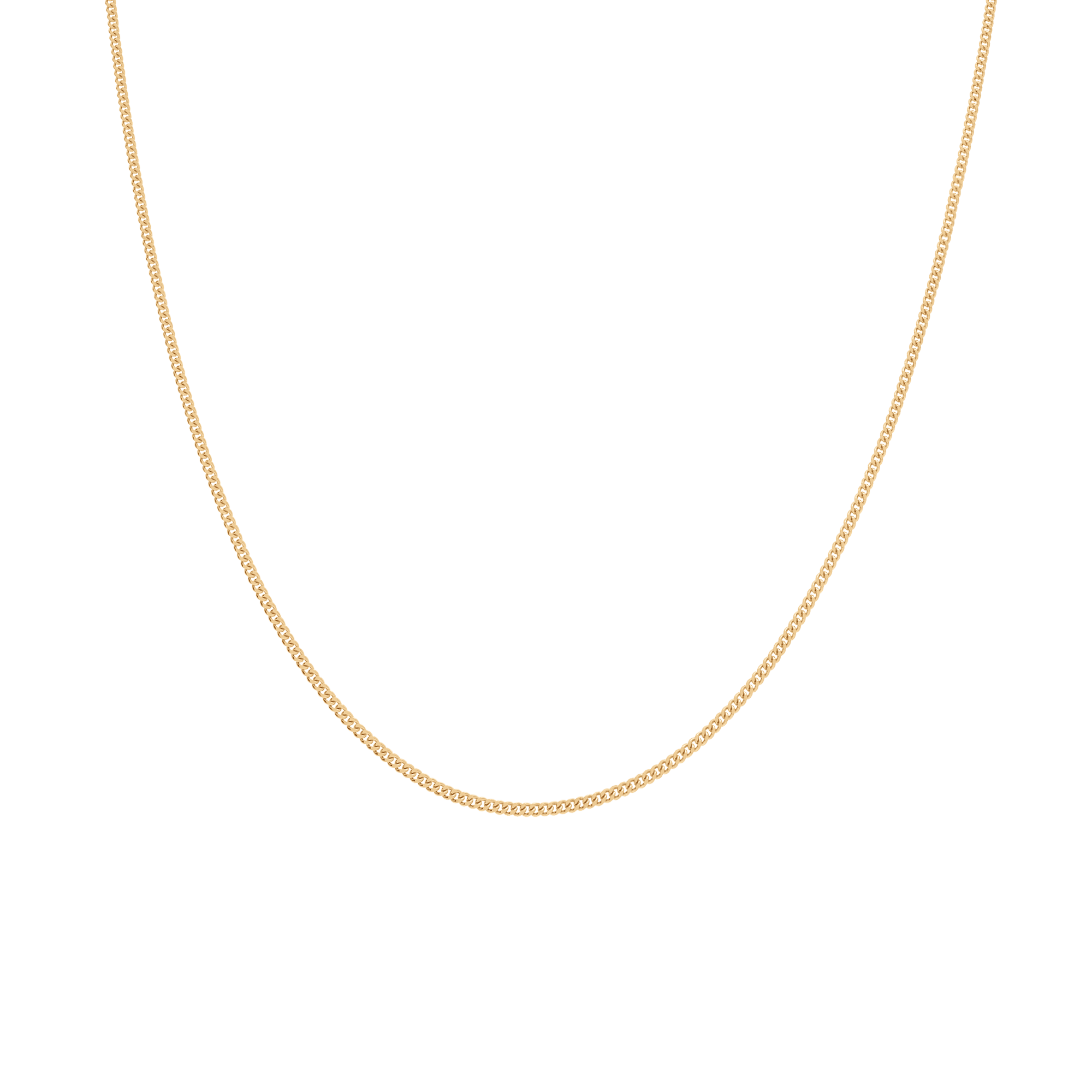 Curb chain 40cm 18K gold - Image 2