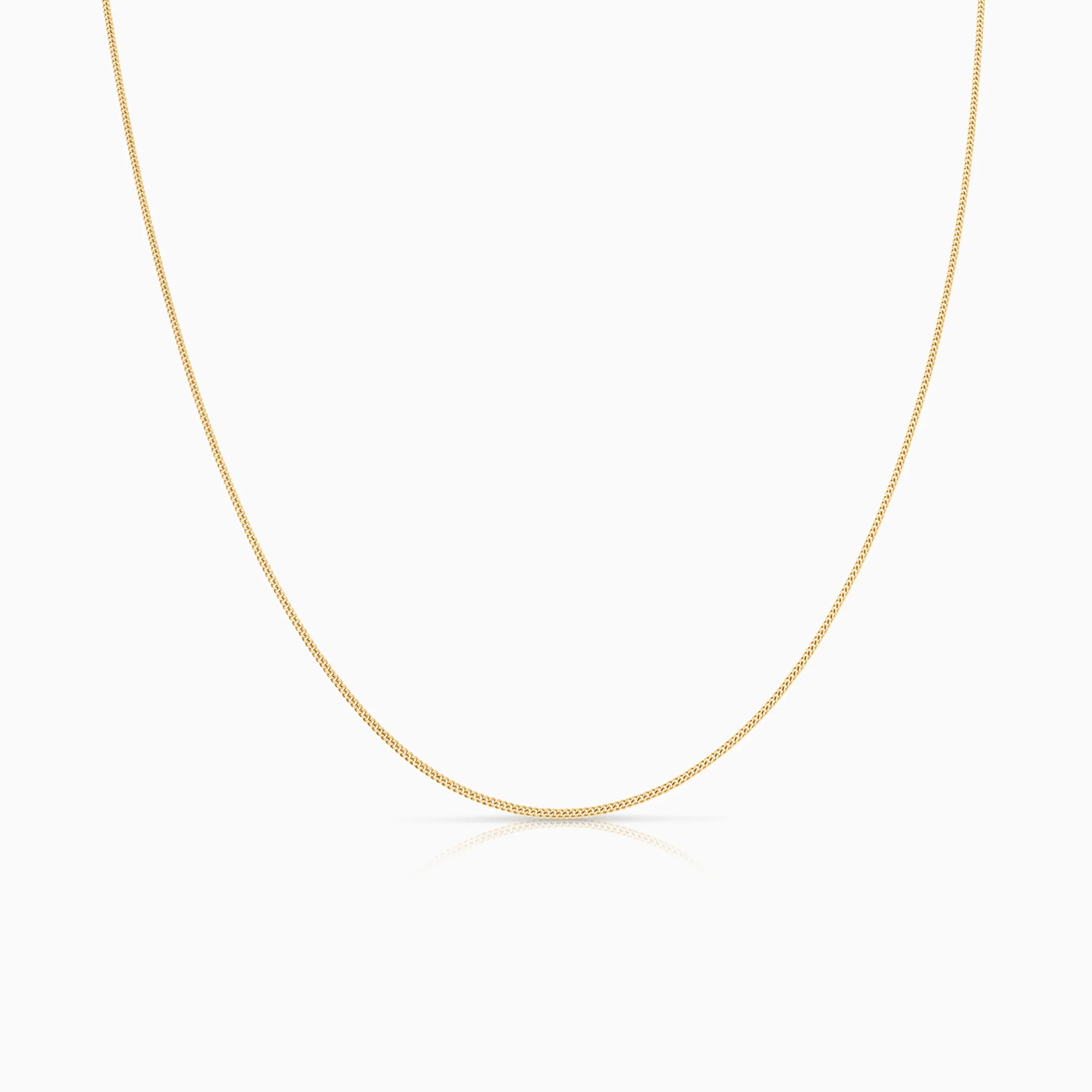 Curb chain 40cm 18K gold