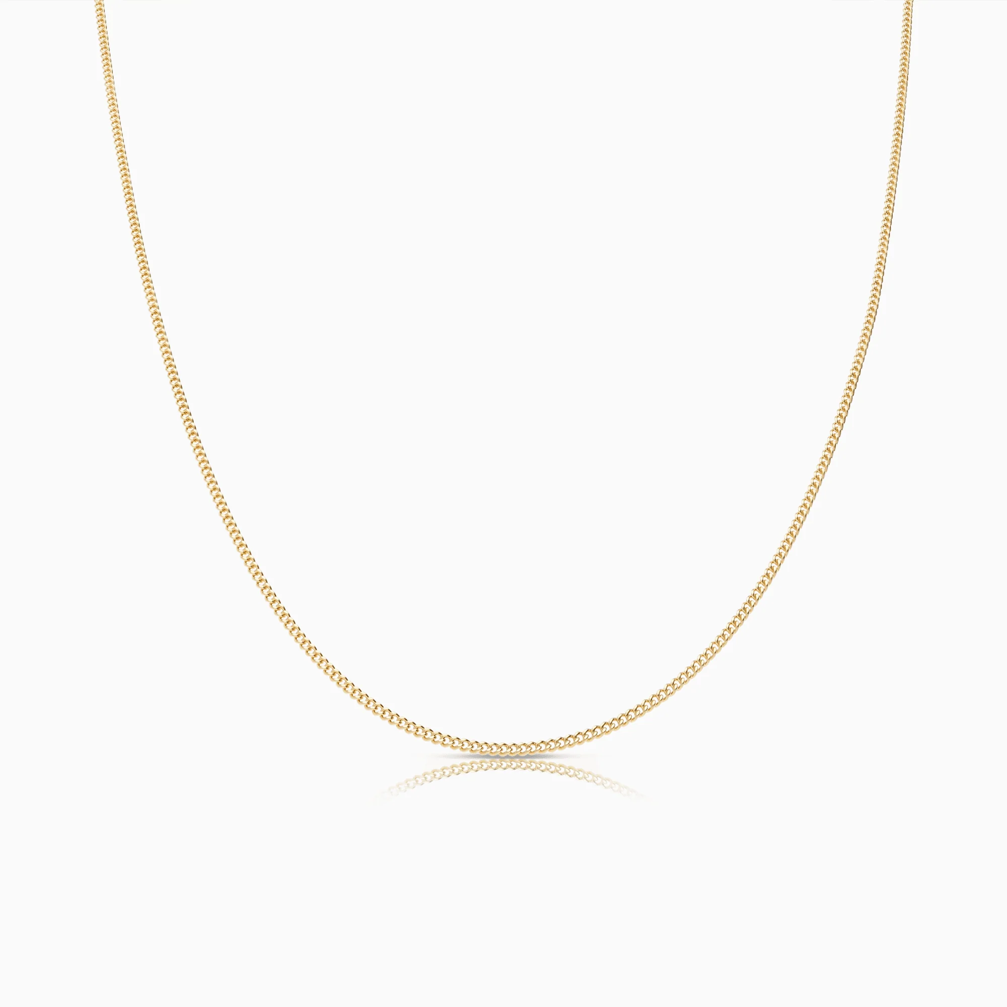 Curb chain 40cm 18K gold