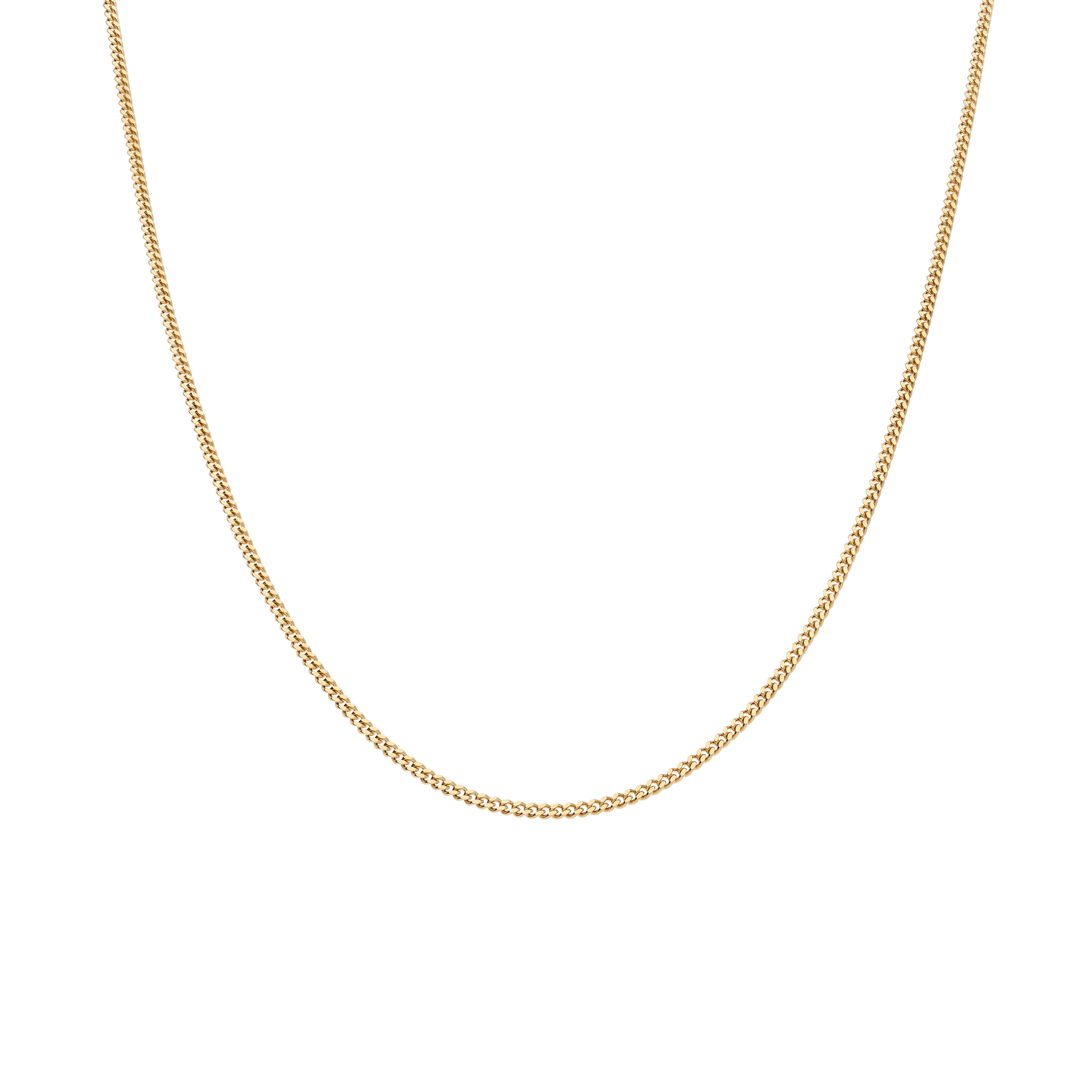 Curb chain 40cm 18K gold - Image 2