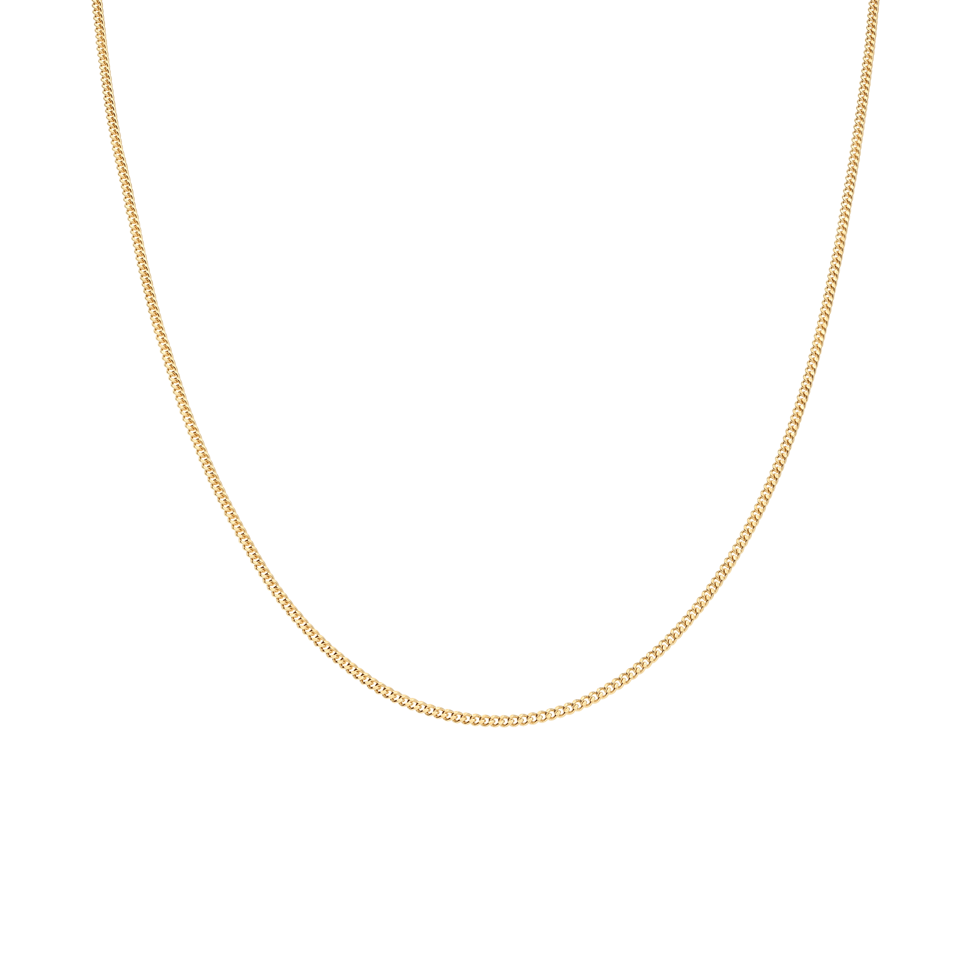Curb chain 40cm 18K gold - Image 2
