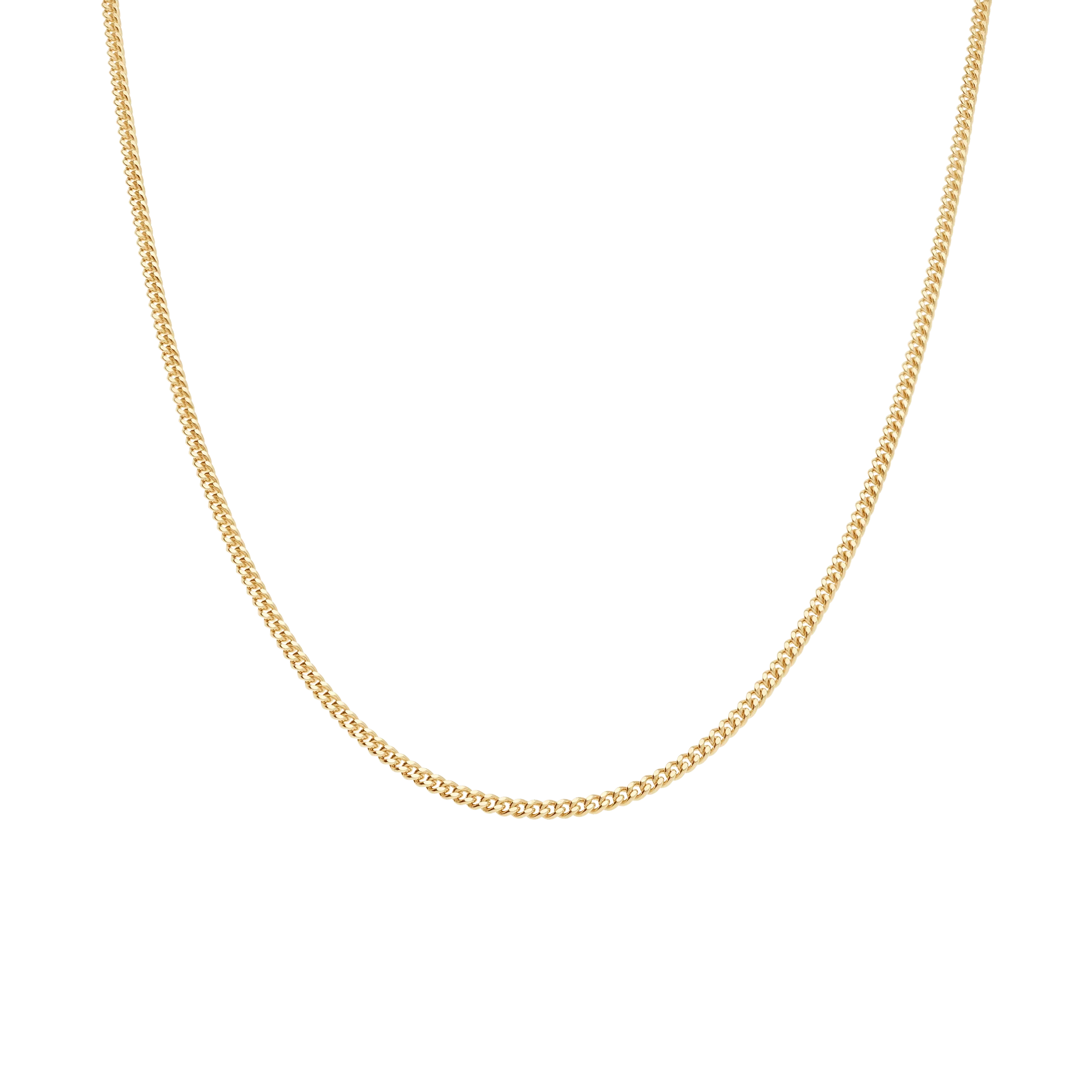 Curb chain 42.5cm 18K gold - Image 2