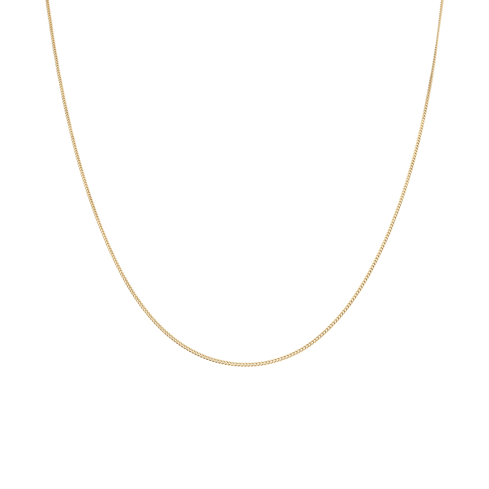 Curb chain 42cm 18K gold - Image 2