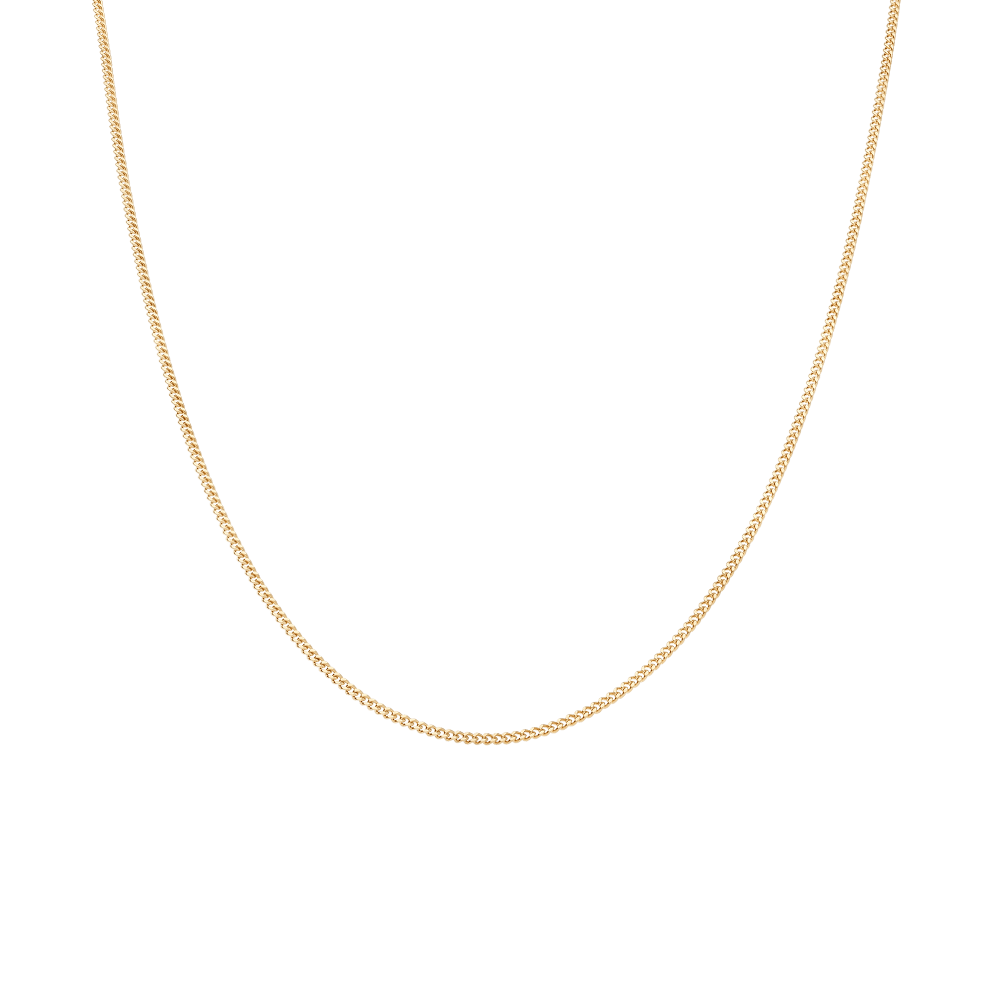 Curb chain 42cm 18K gold - Image 2