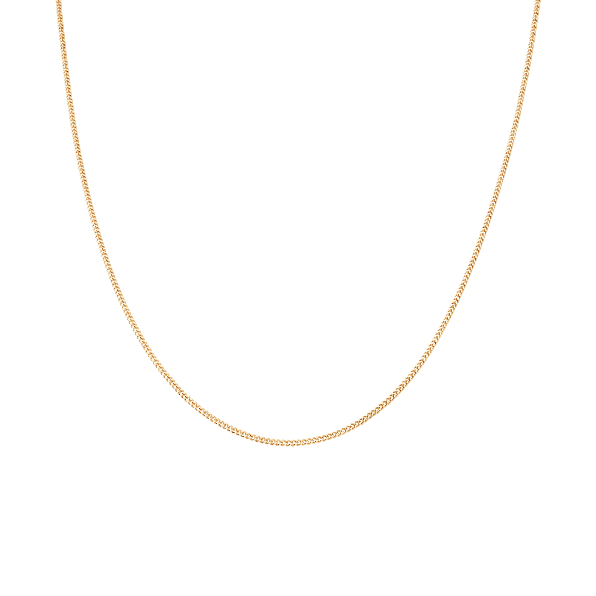 Curb chain 42cm 18K gold - Image 2