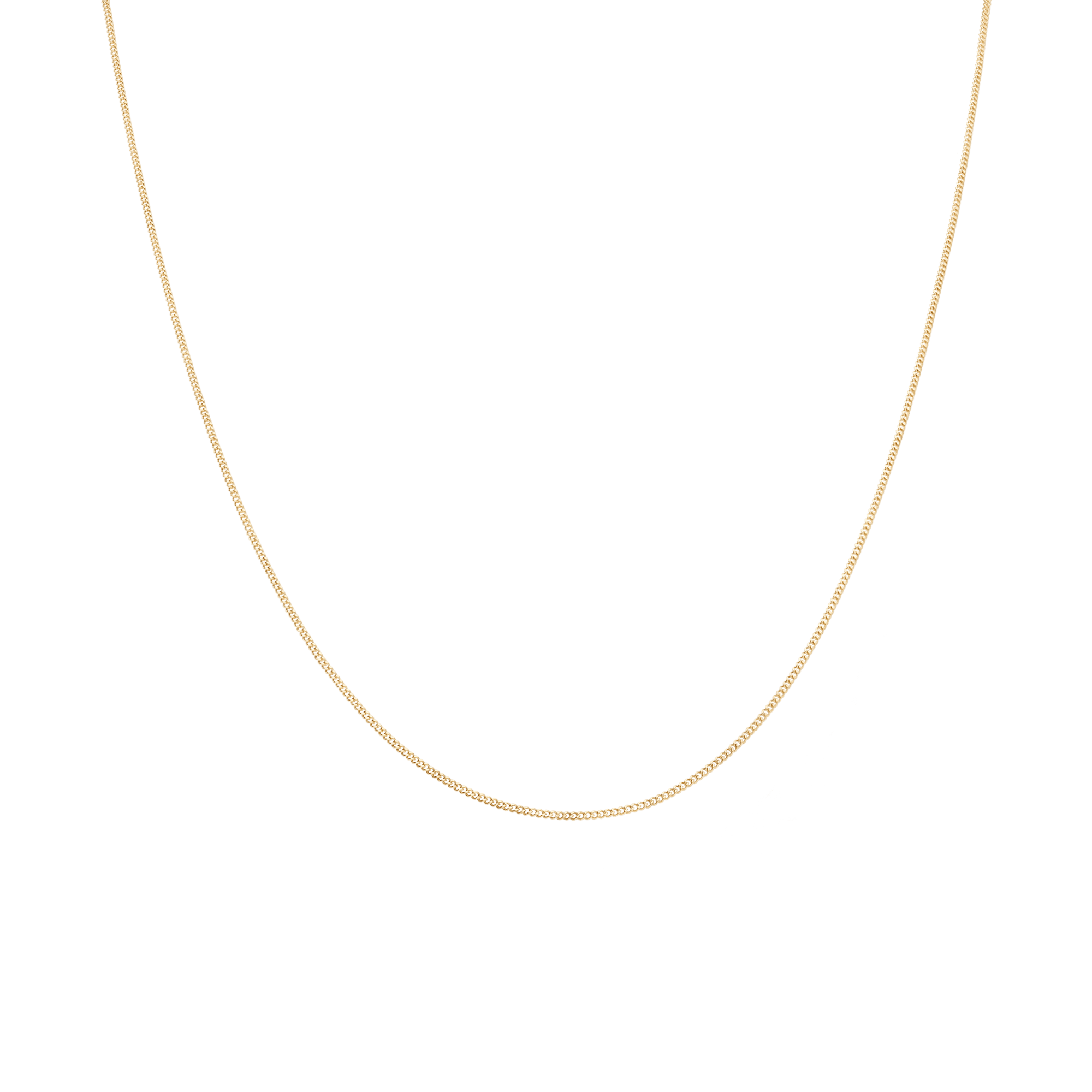 Curb chain 42cm 18K gold - Image 2