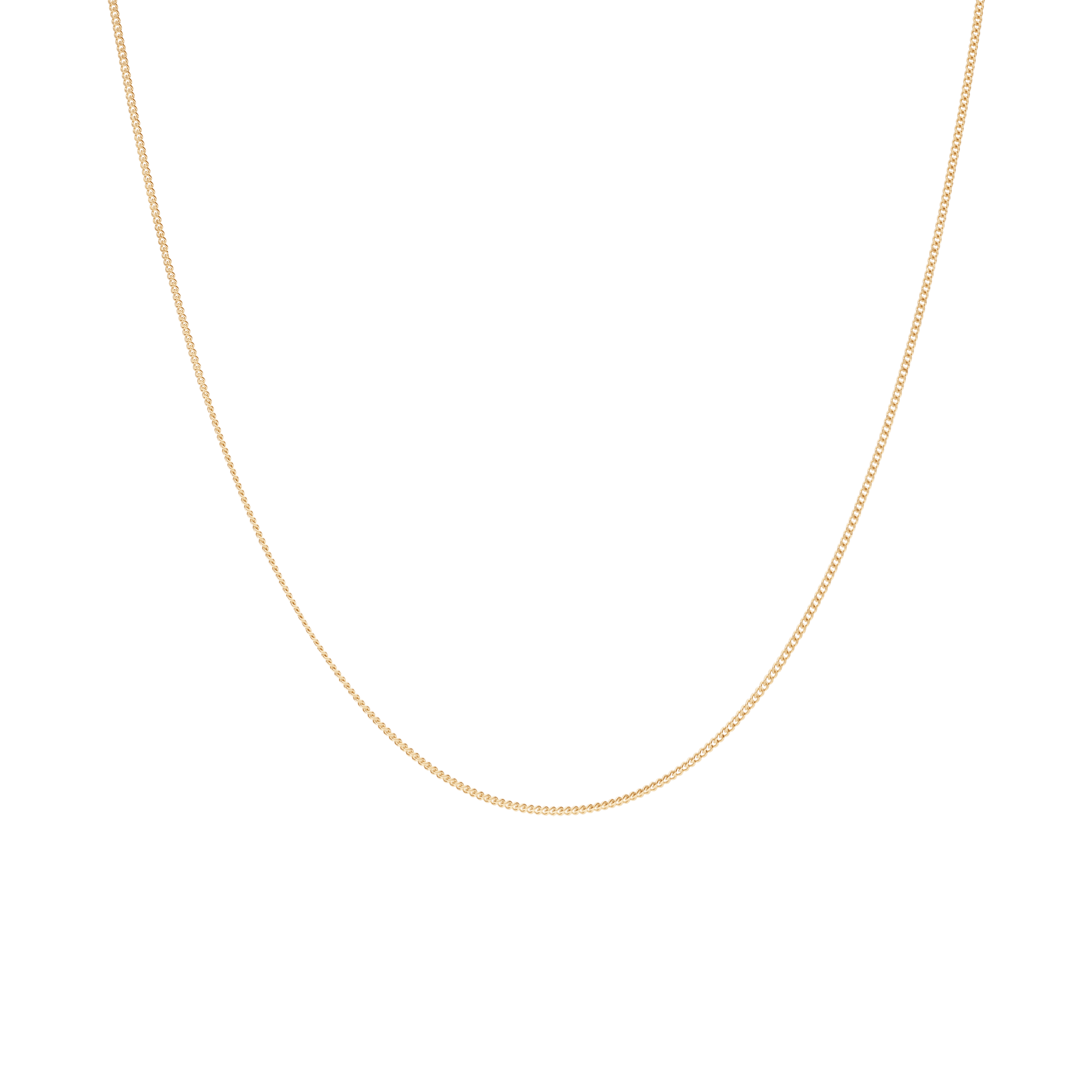 Curb chain 42cm 18K gold - Image 2