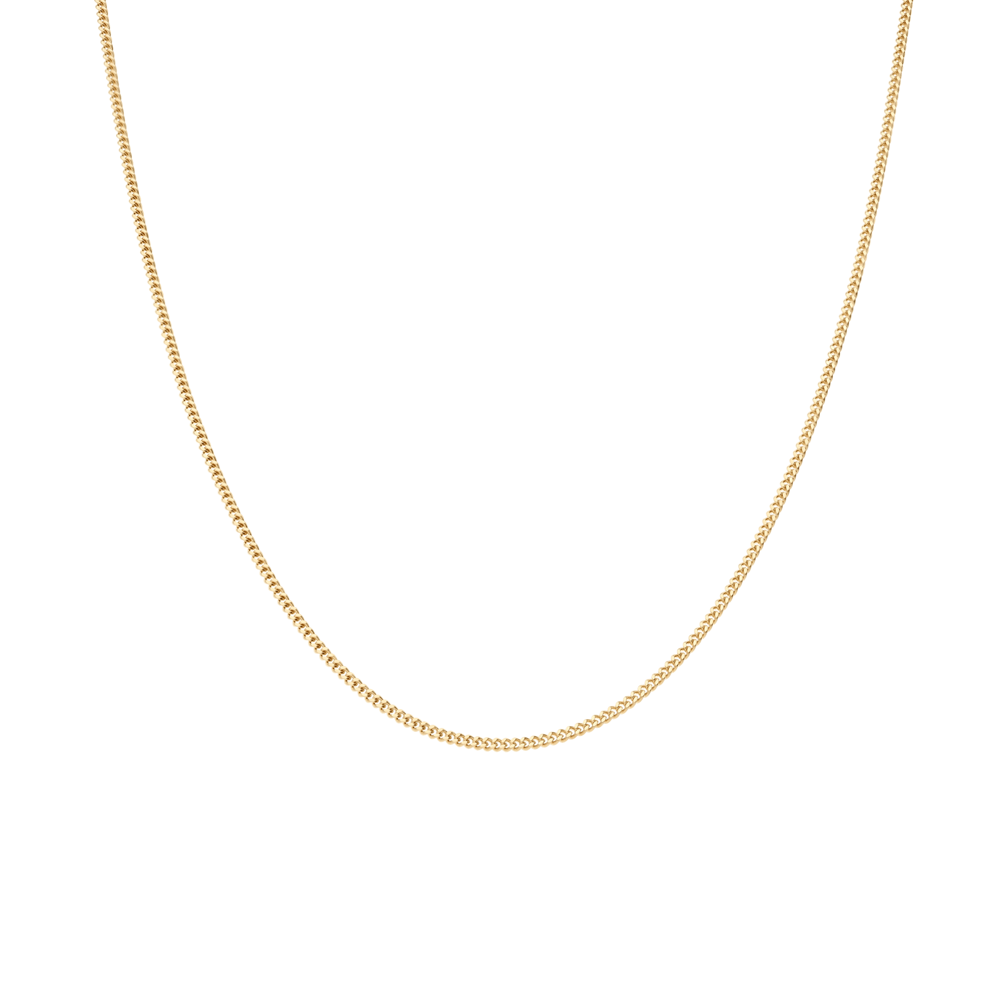 Curb chain 42cm 18K gold - Image 2