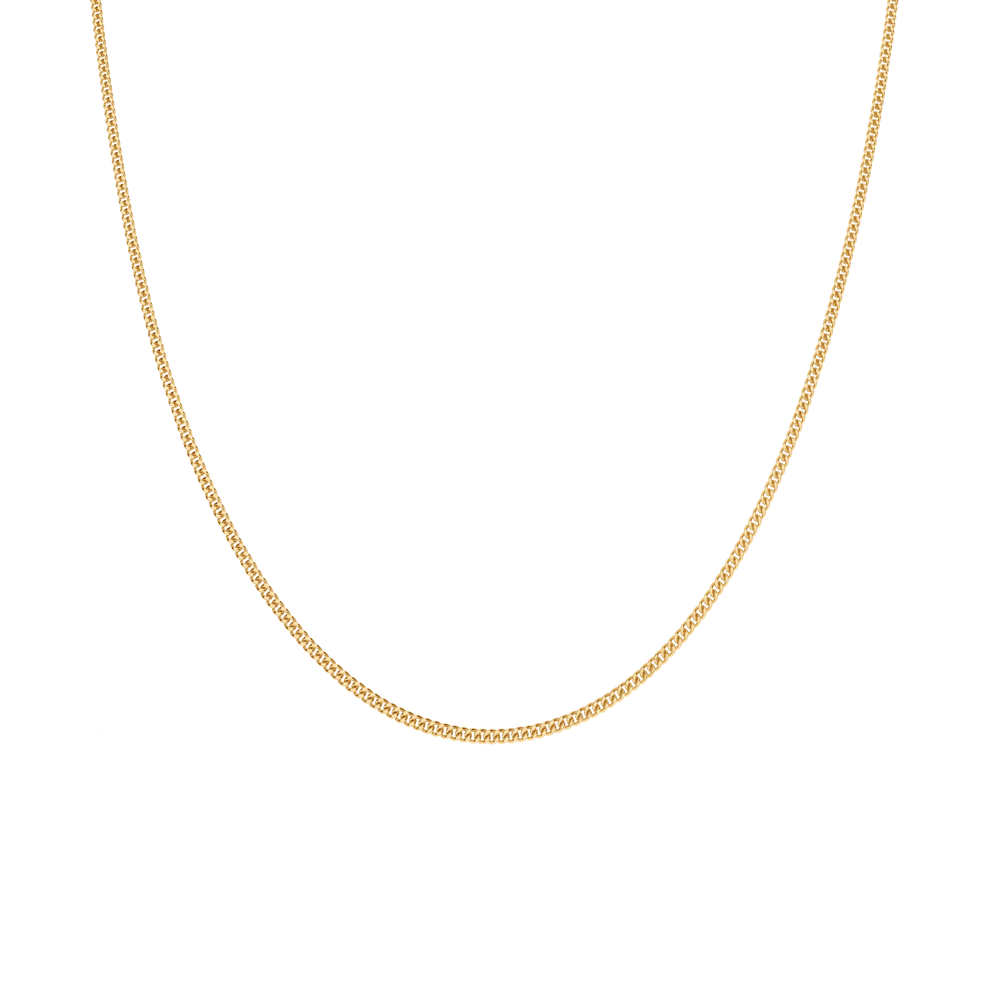 Curb chain 42cm 18K gold - Image 2