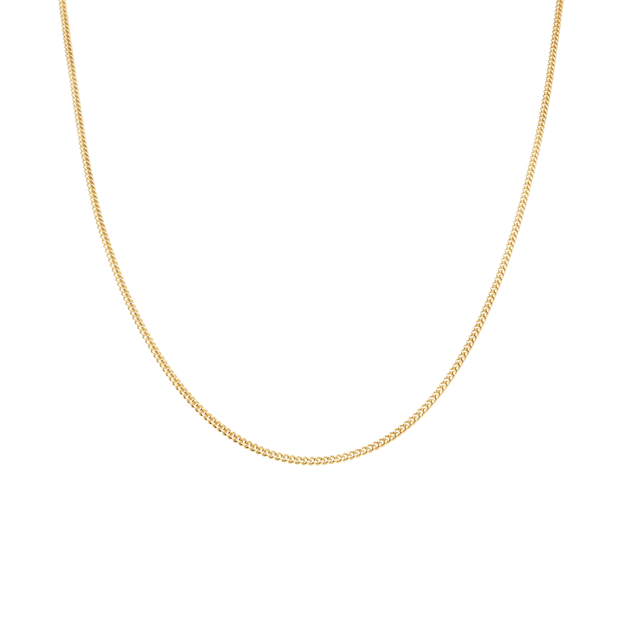 Curb chain 42cm 18K gold - Image 2