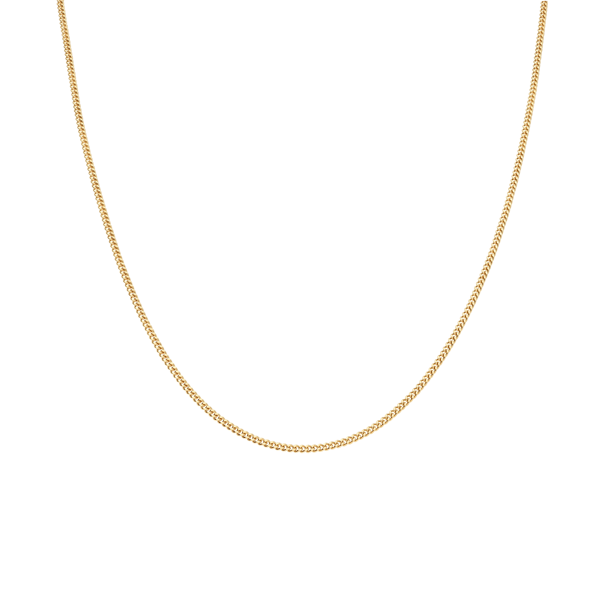 Curb chain 42cm 18K gold - Image 2