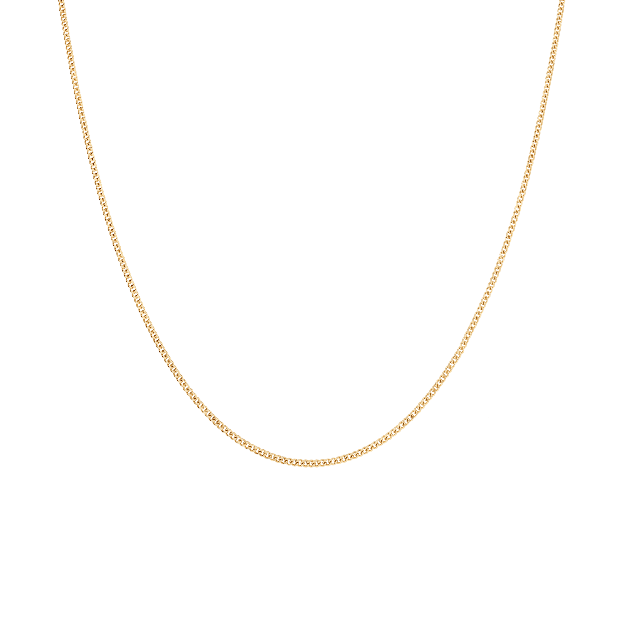 Curb chain 42cm 18K gold - Image 2