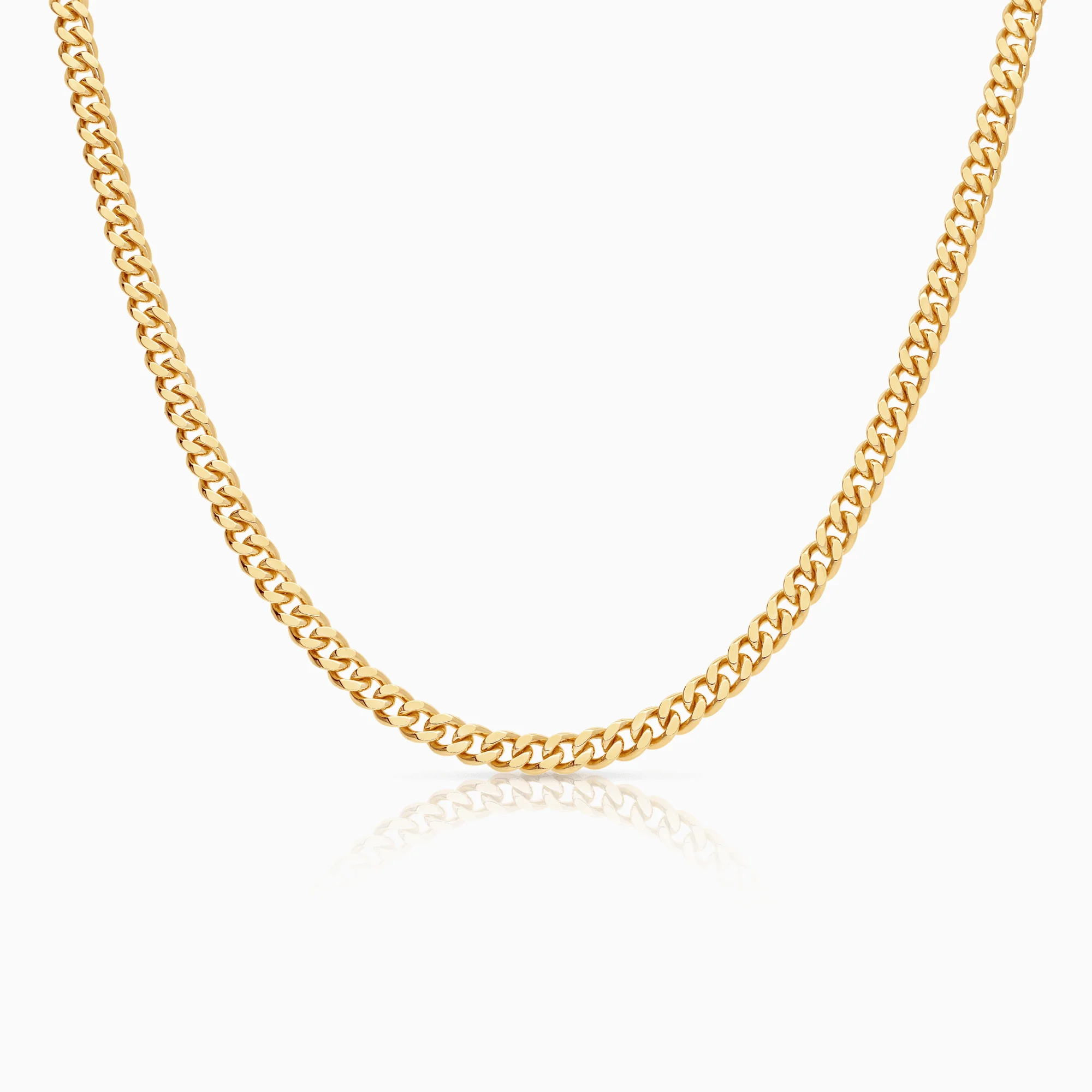 Curb chain 43.11g 18K gold
