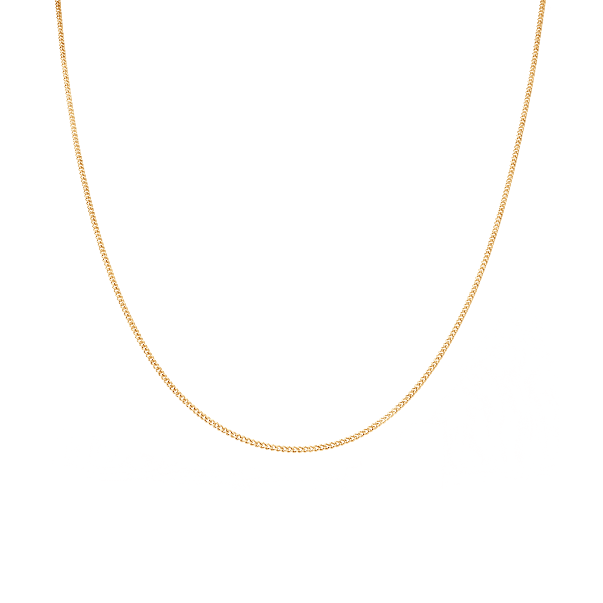 Curb chain 43.5cm 18K gold - Image 2