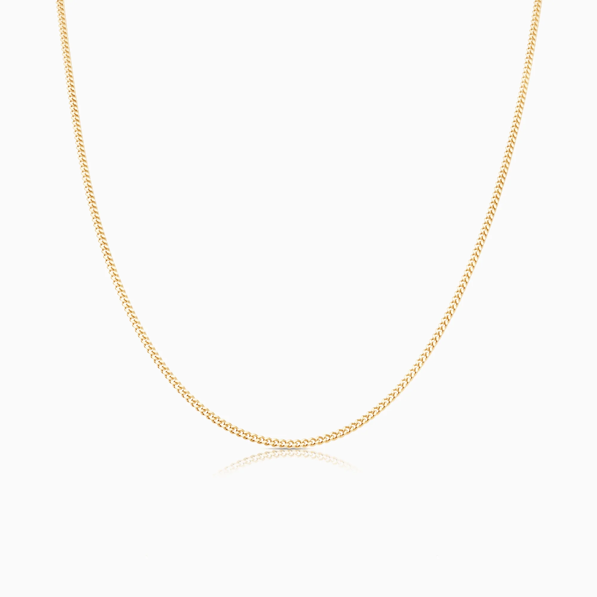 Curb chain 43.5cm 18K gold