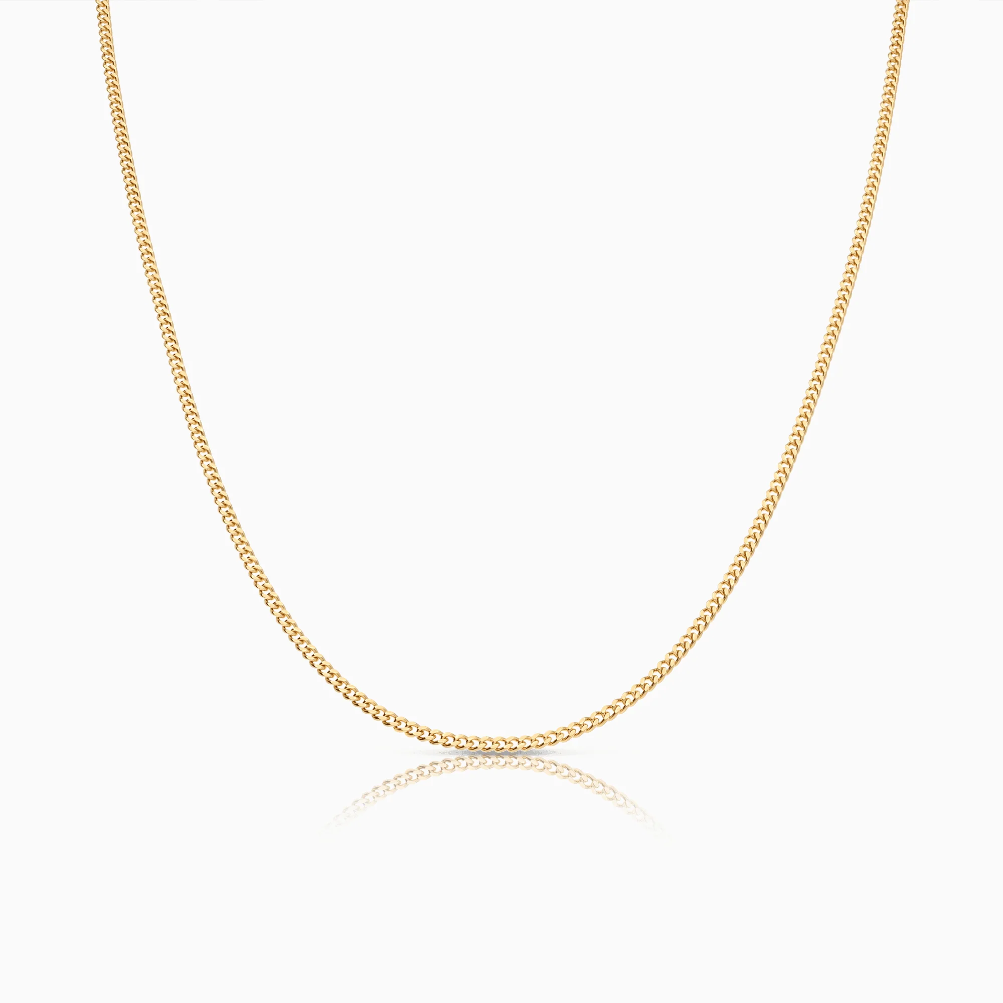 Curb chain 43.5cm 18K gold