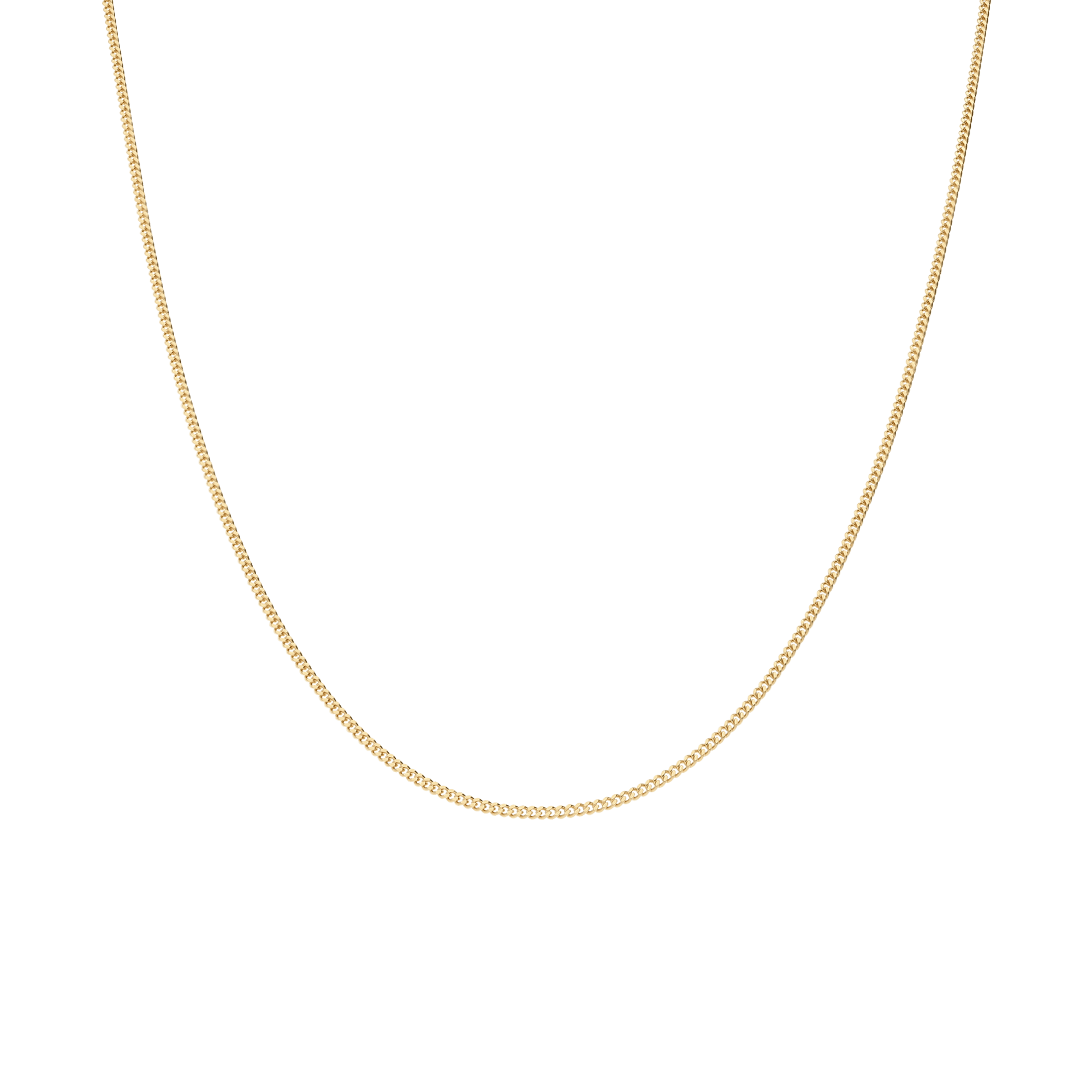 Curb Chain 43cm 18K Gold - Image 2