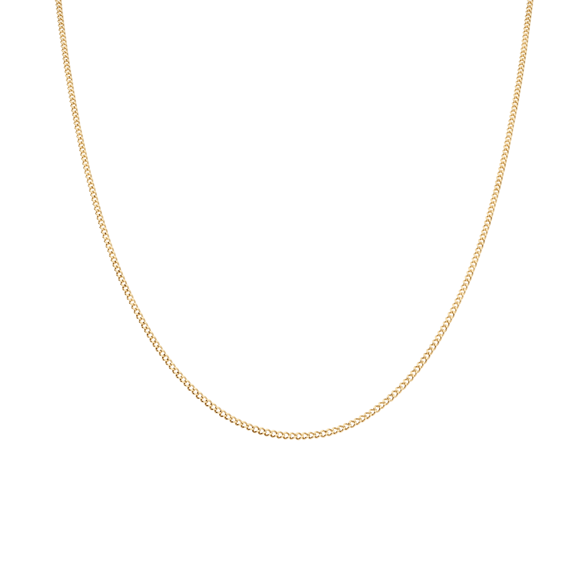 Curb Chain 43cm 18K Gold - Image 2
