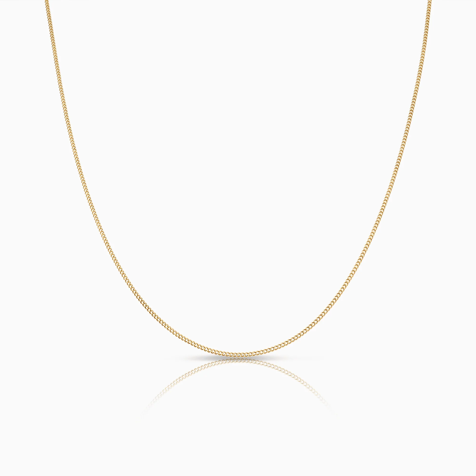Curb chain 44cm 18K gold