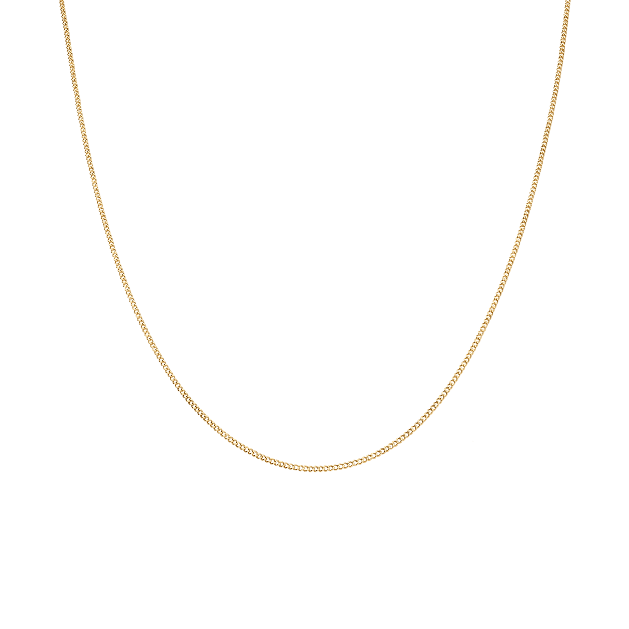 Curb chain 44cm 18K gold - Image 2
