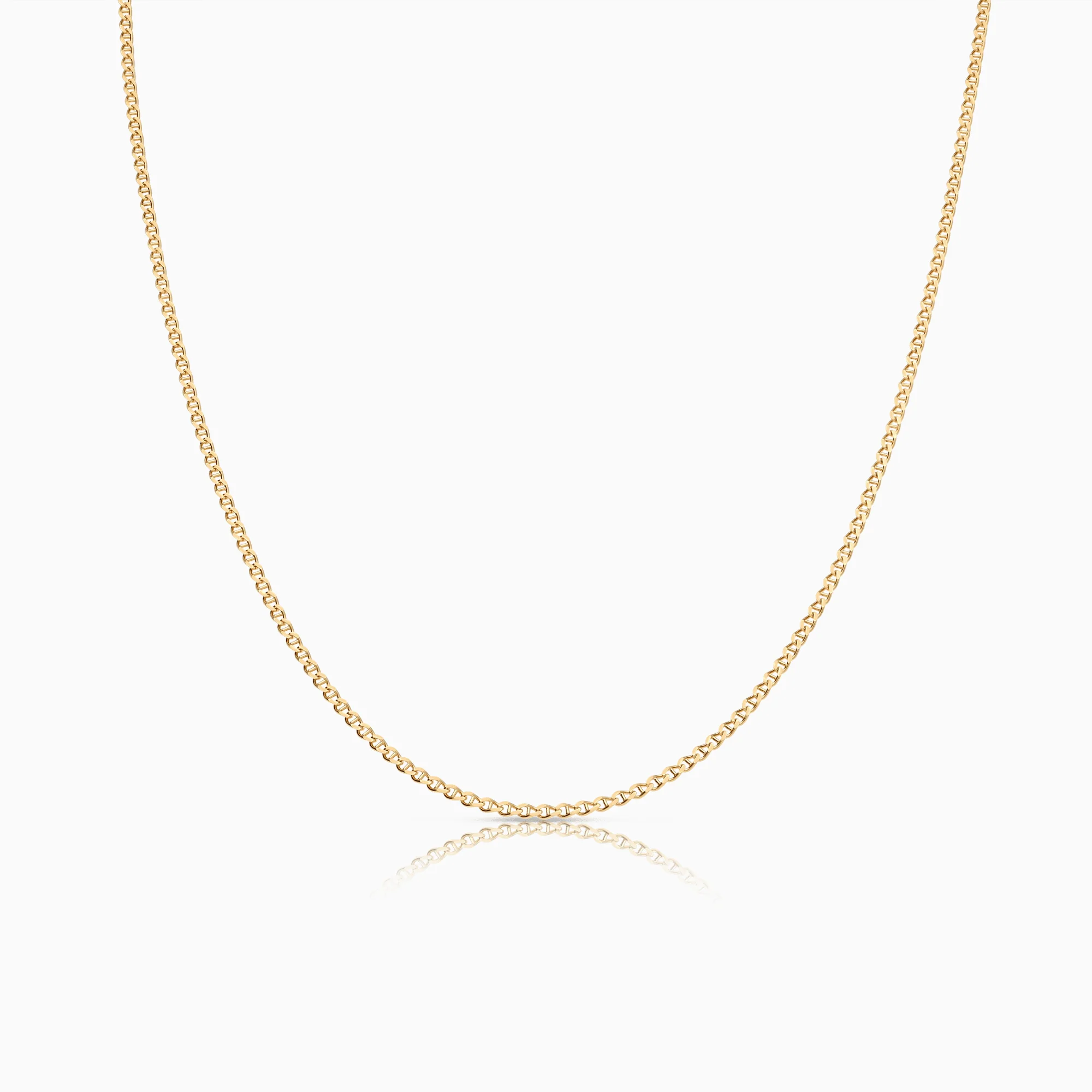 Curb chain 45.5cm 18K gold