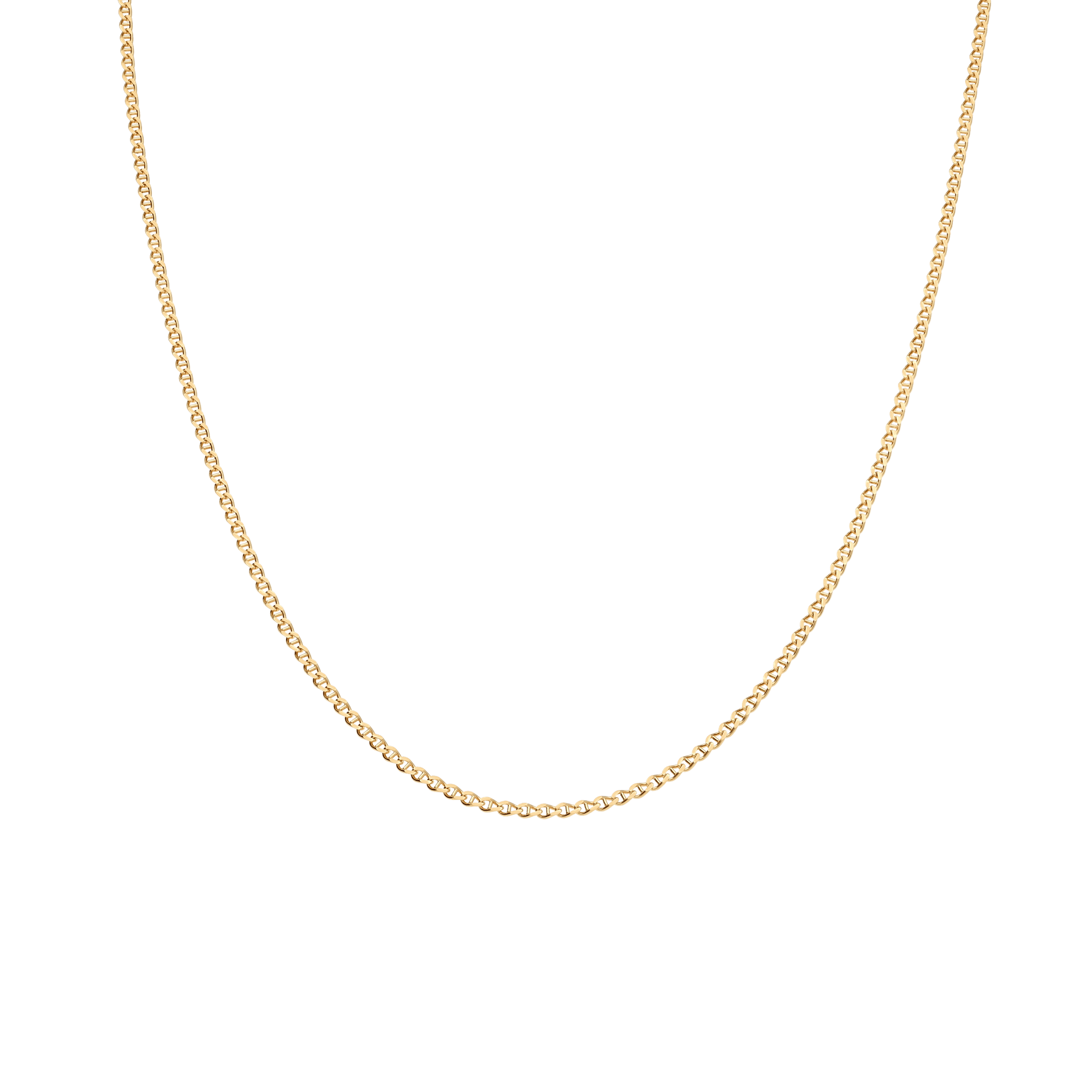 Curb chain 45.5cm 18K gold - Image 2