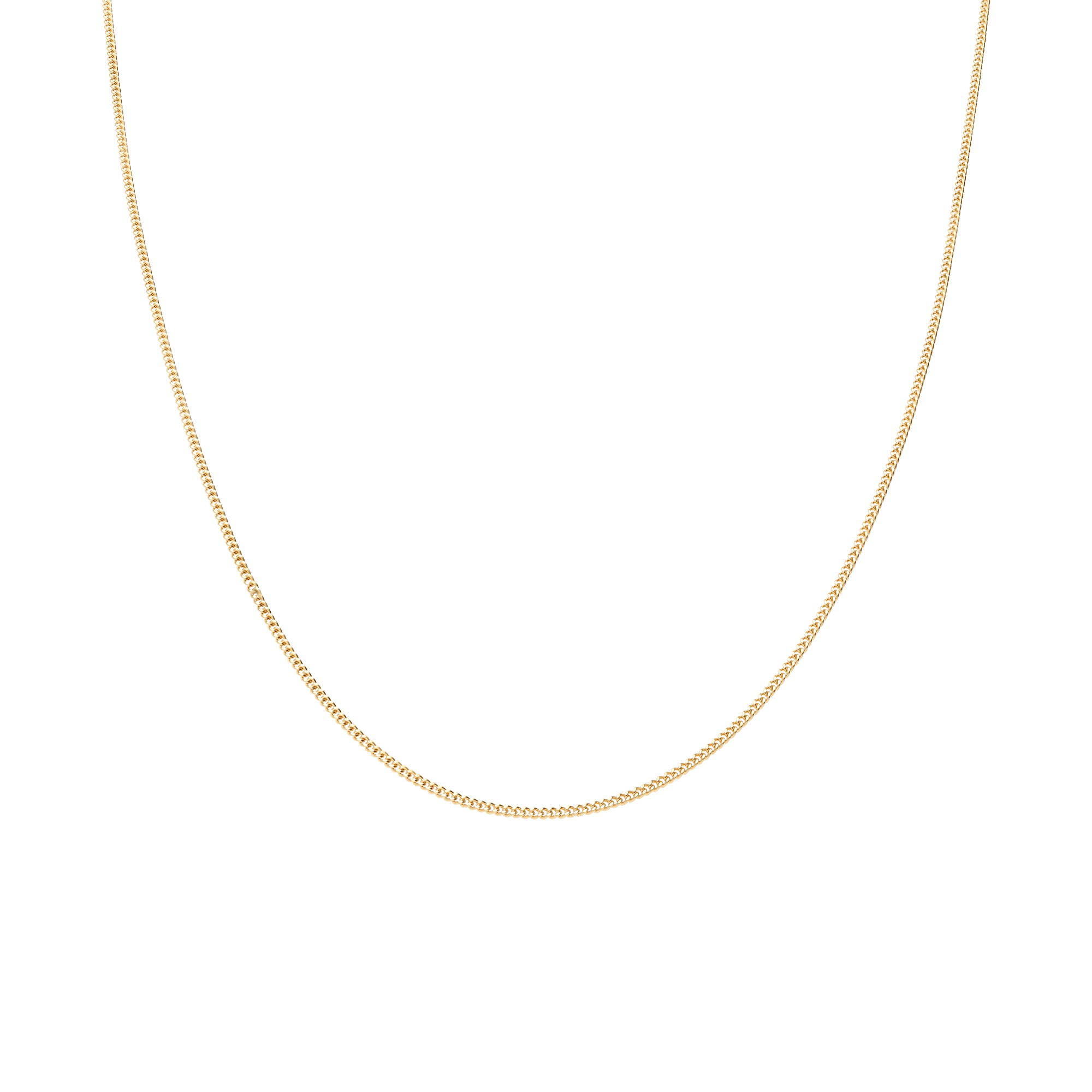 Curb chain 45.5cm 18K gold - Image 2