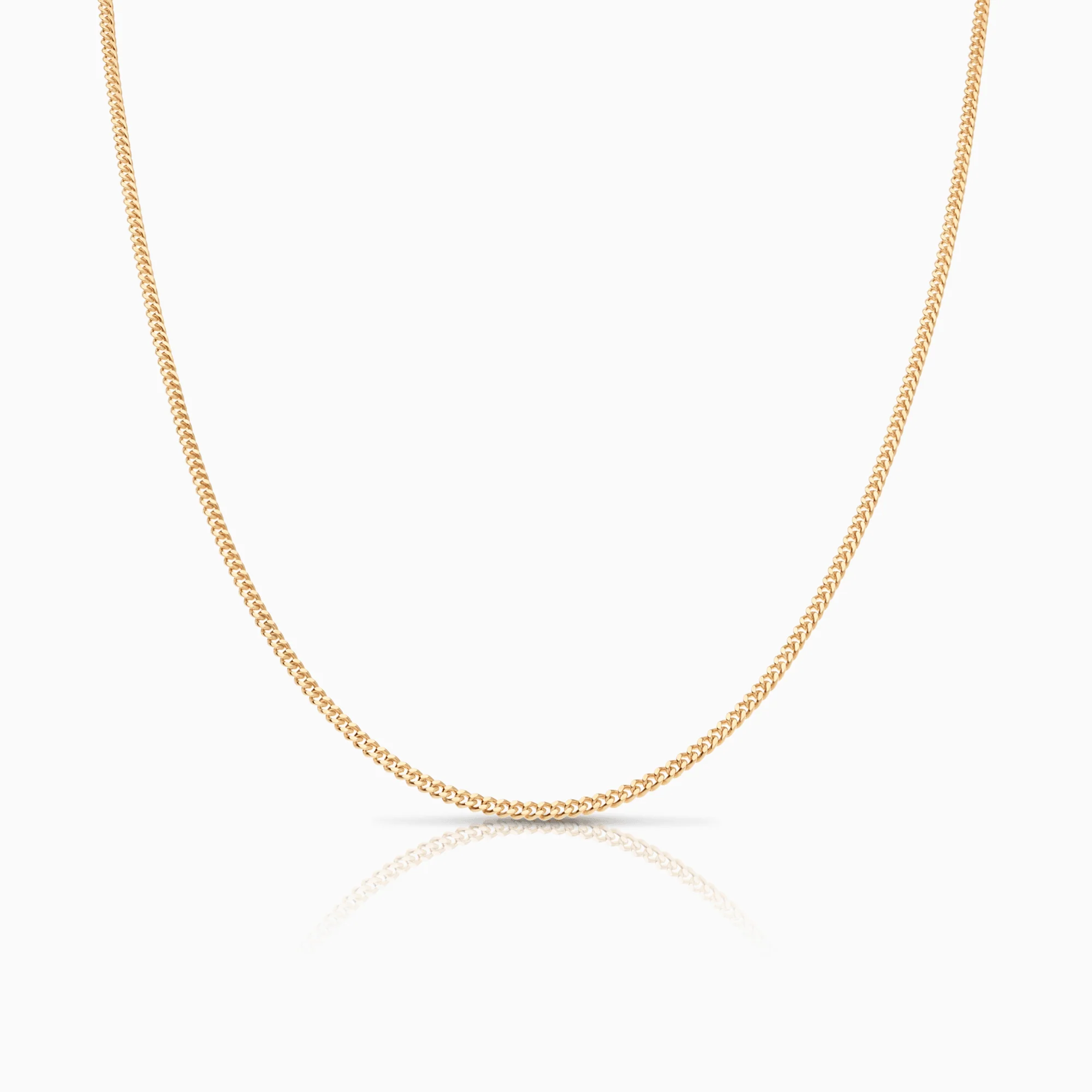 Curb chain 45cm 18K gold