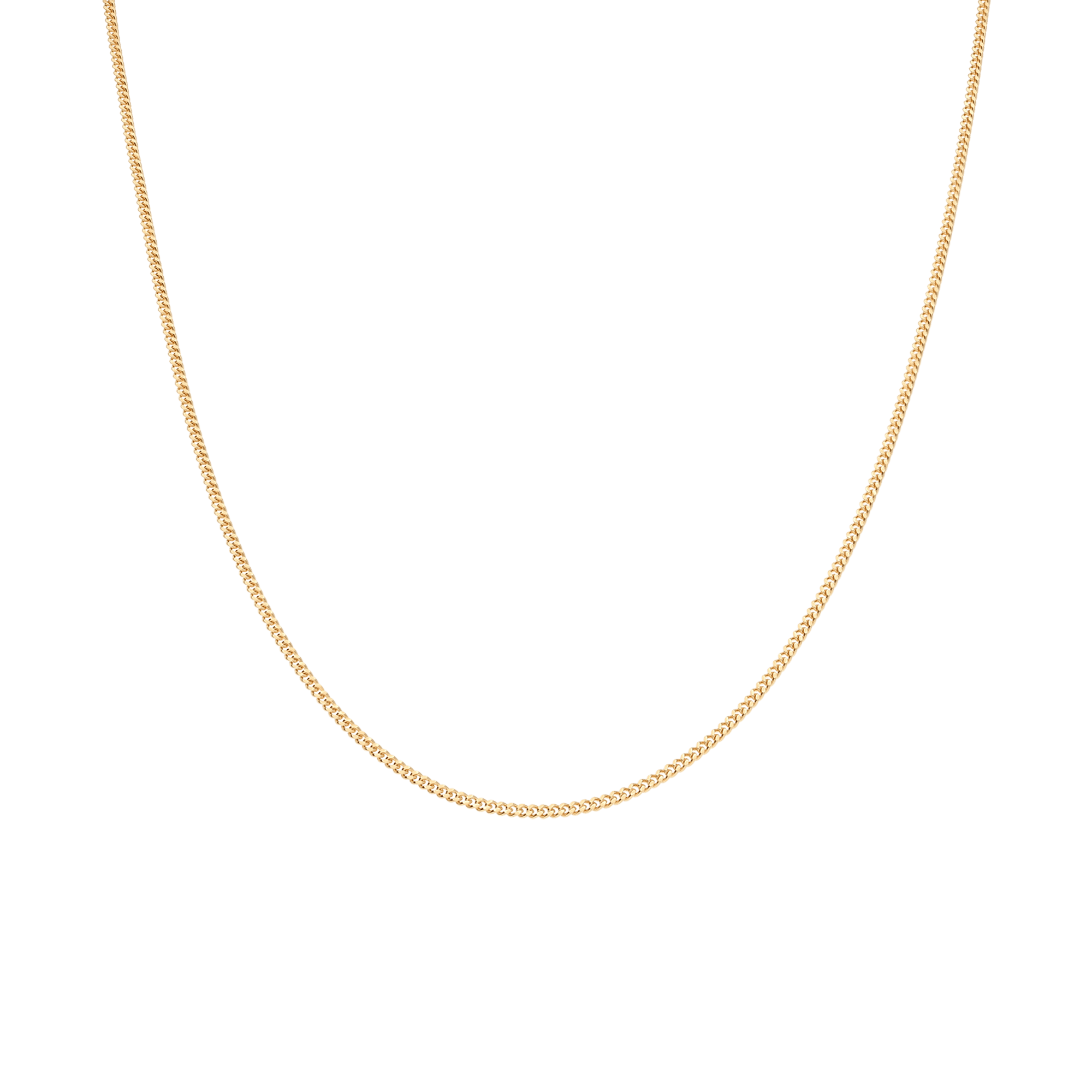 Curb chain 45cm 18K gold - Image 2