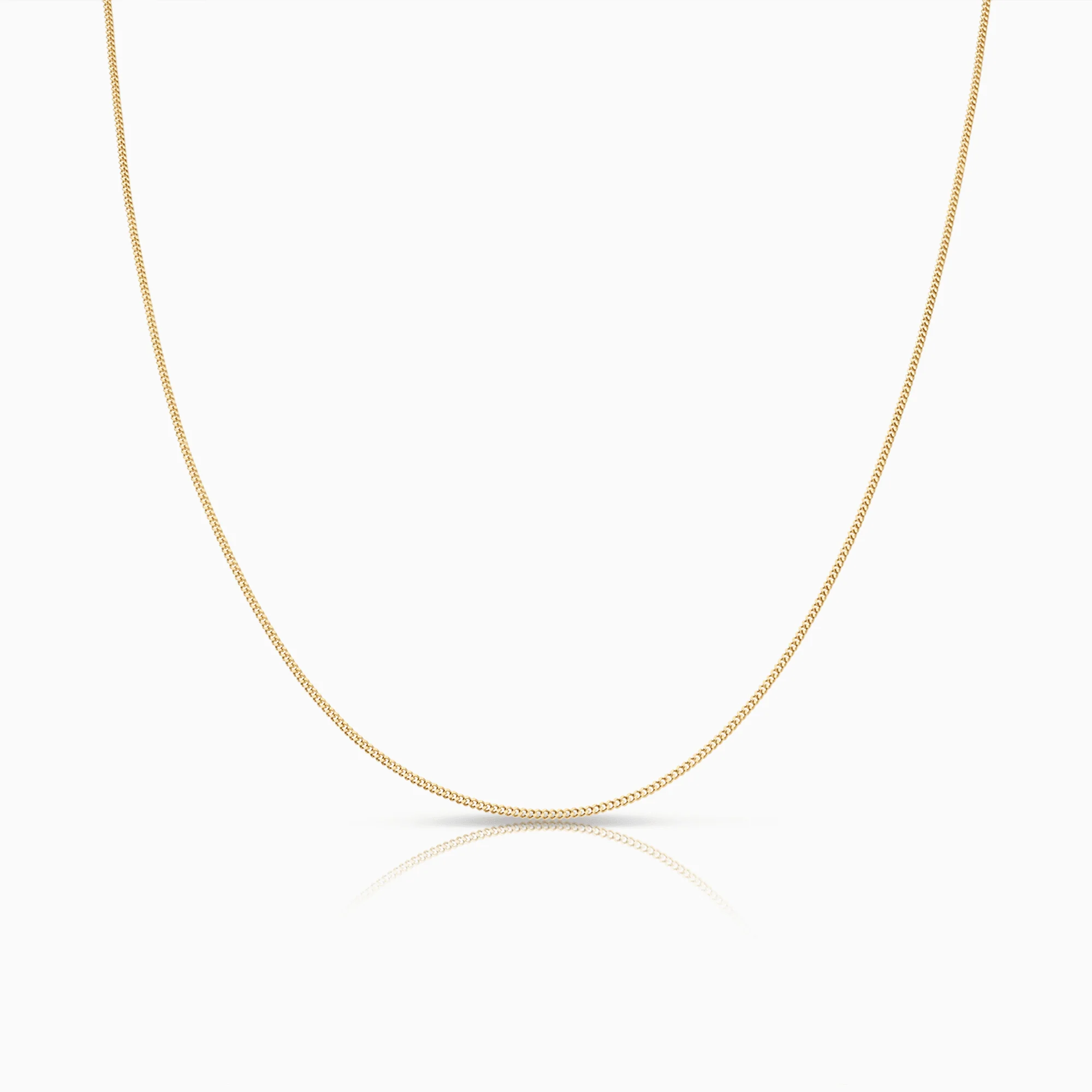 Curb chain 45cm 18K gold