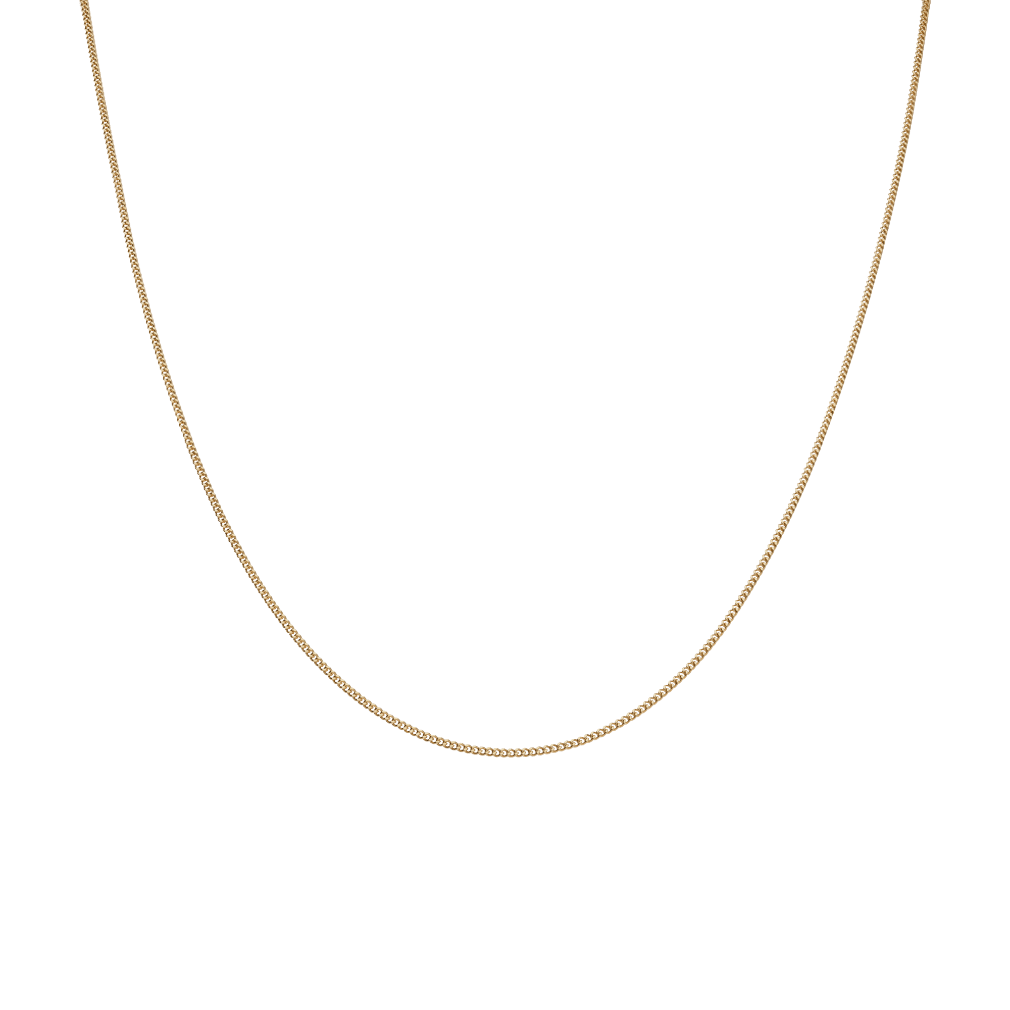 Curb chain 45cm 18K gold