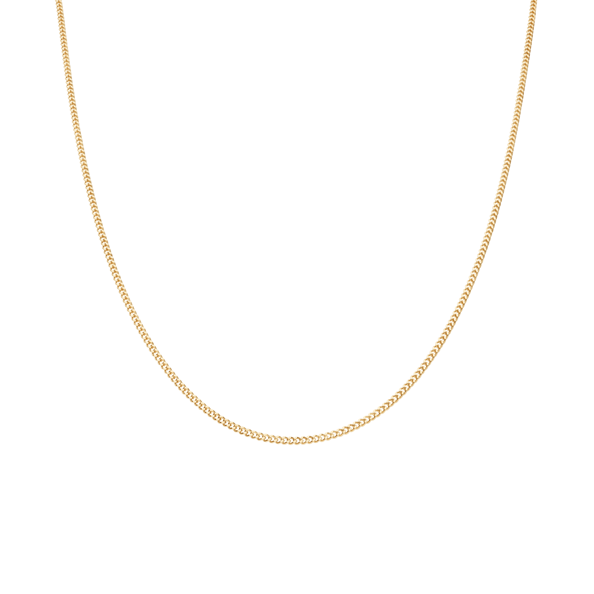 Curb chain 45cm 18K gold - Image 2