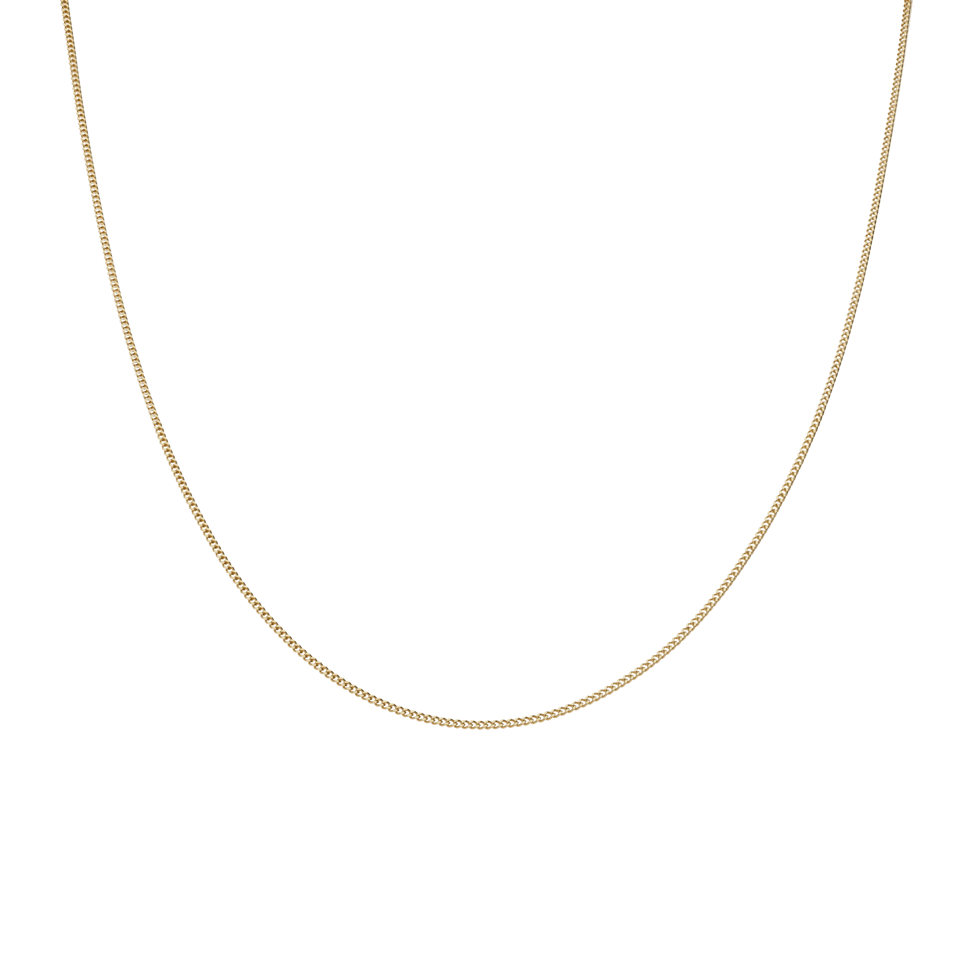 Curb chain 45cm 18K gold