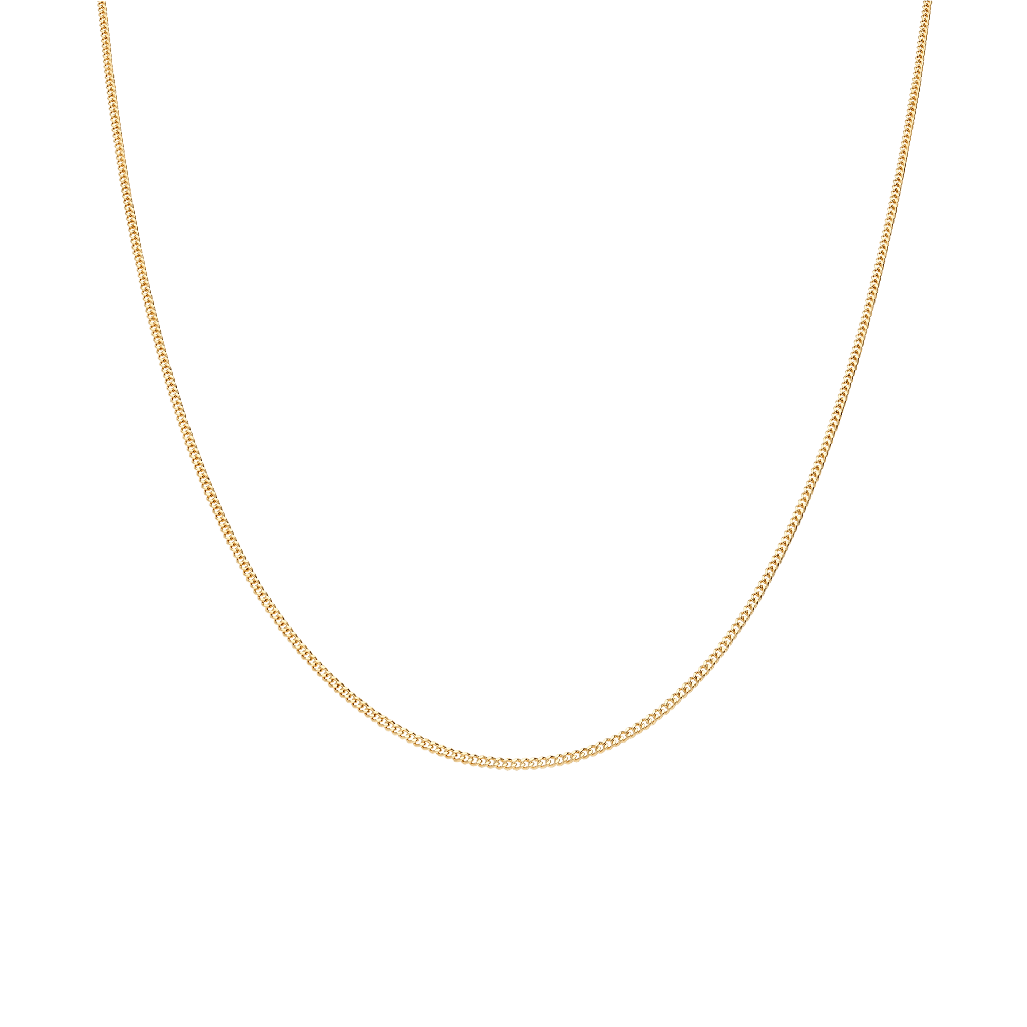Curb chain 45cm 18K gold - Image 2