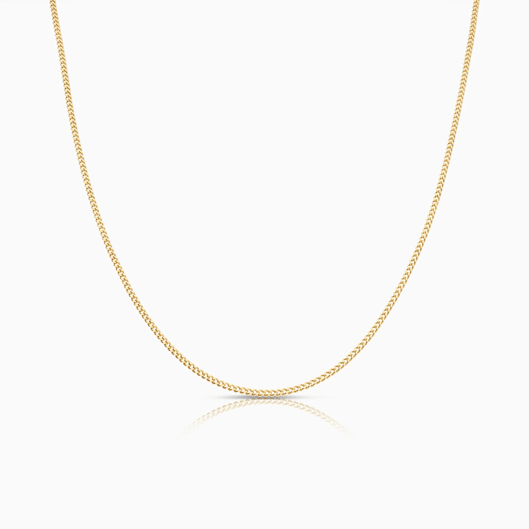 Curb chain 45cm 18K gold