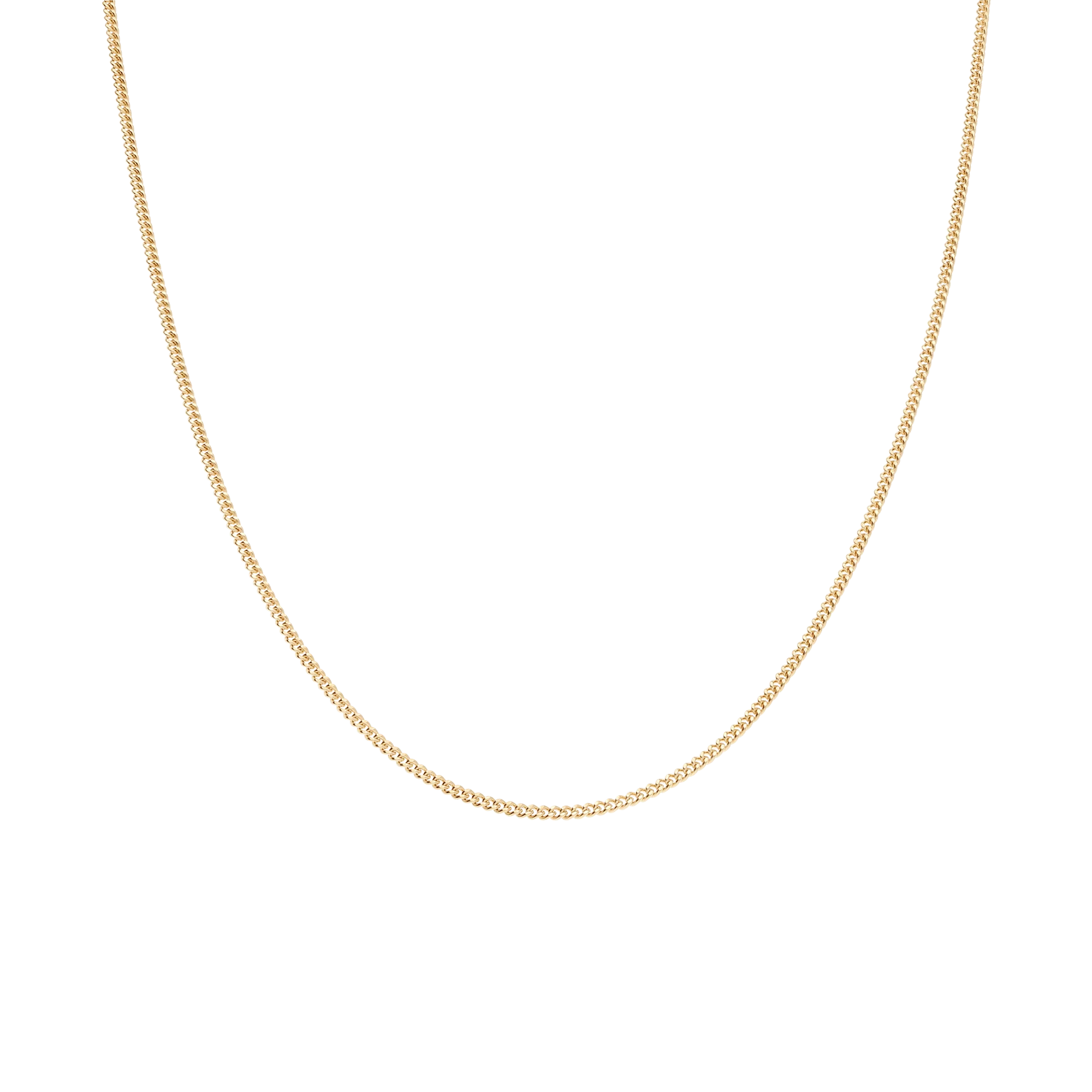 Curb chain 45cm 18K gold - Image 2