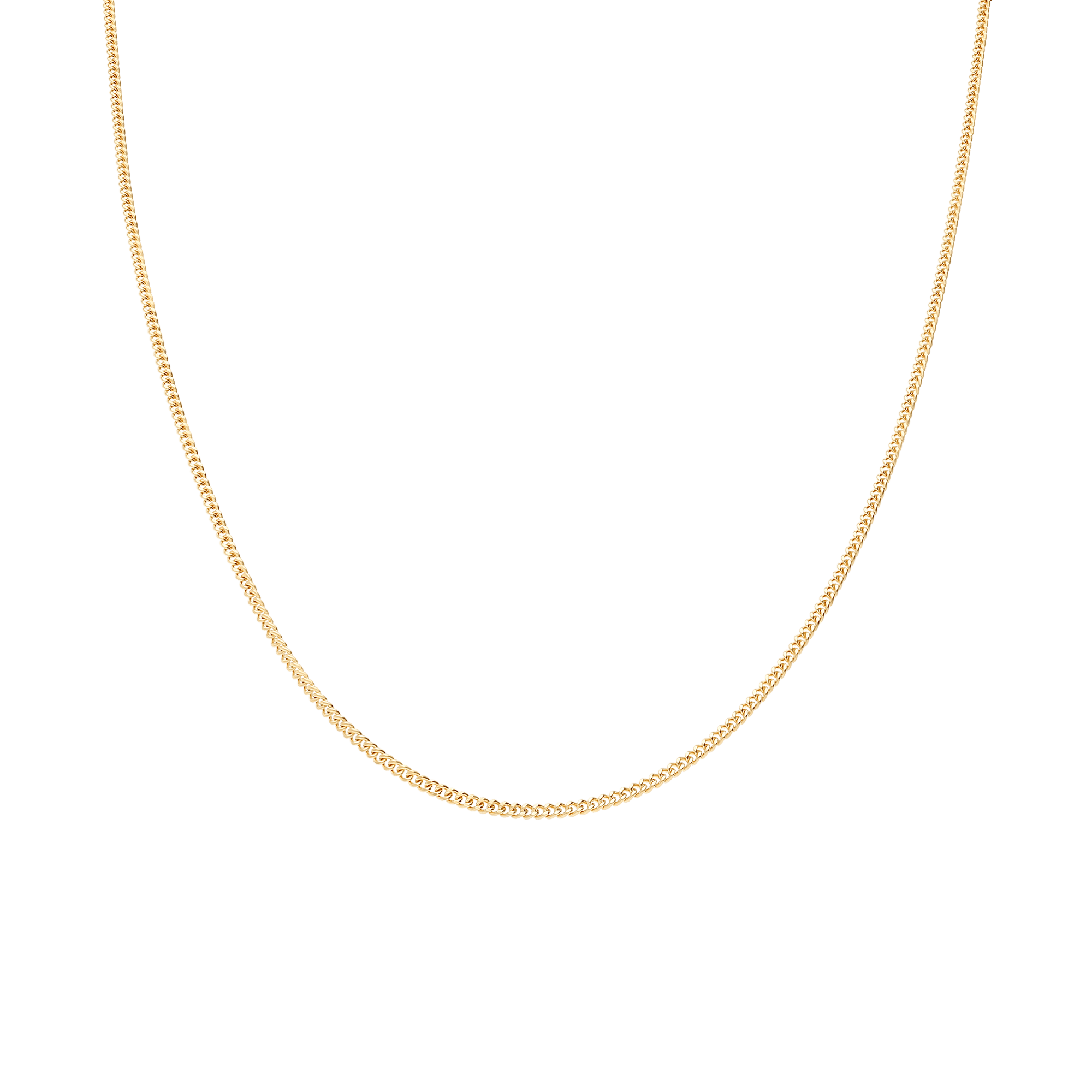 Curb chain 46.5cm 18K gold - Image 2