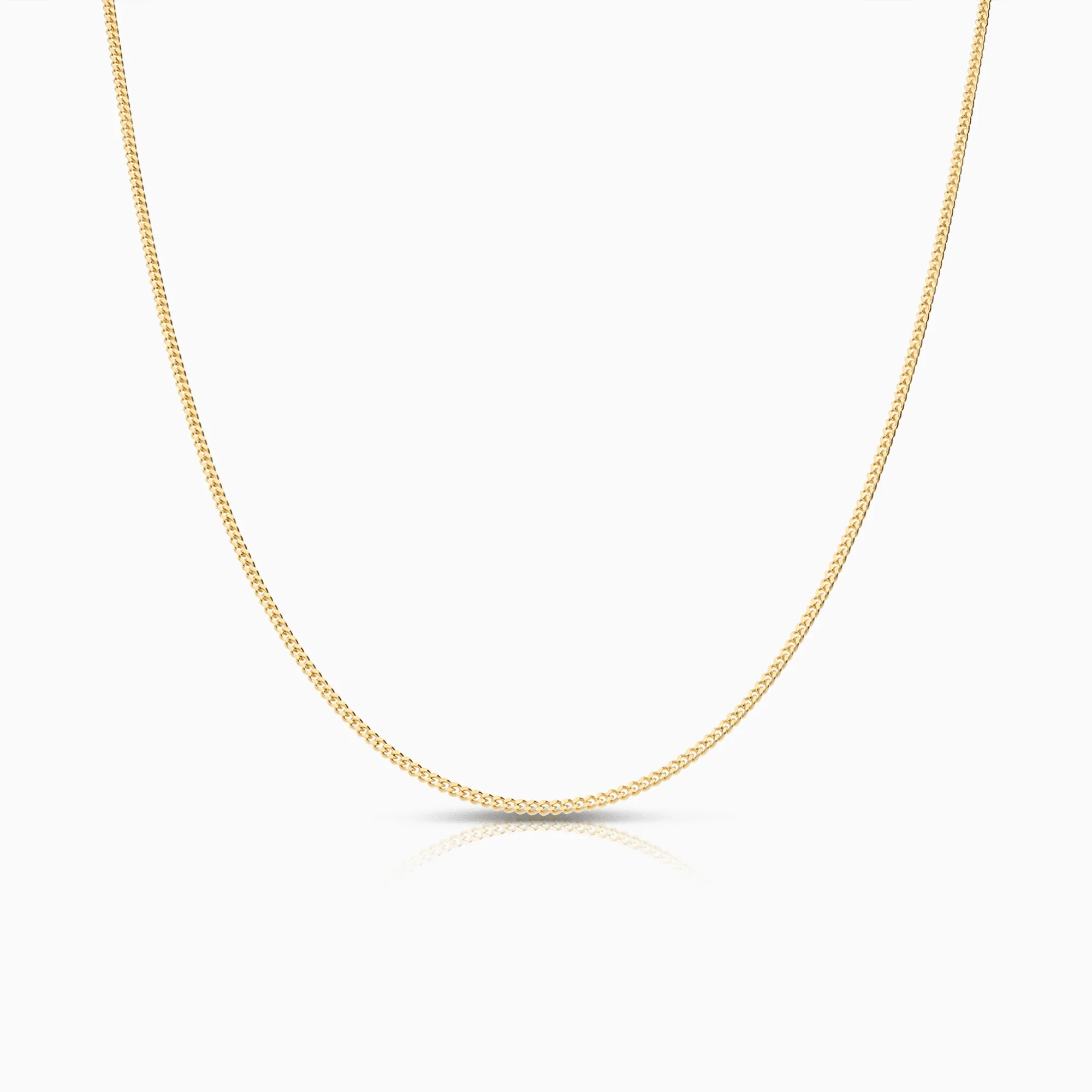 Curb chain 46cm 14K gold - Image 2