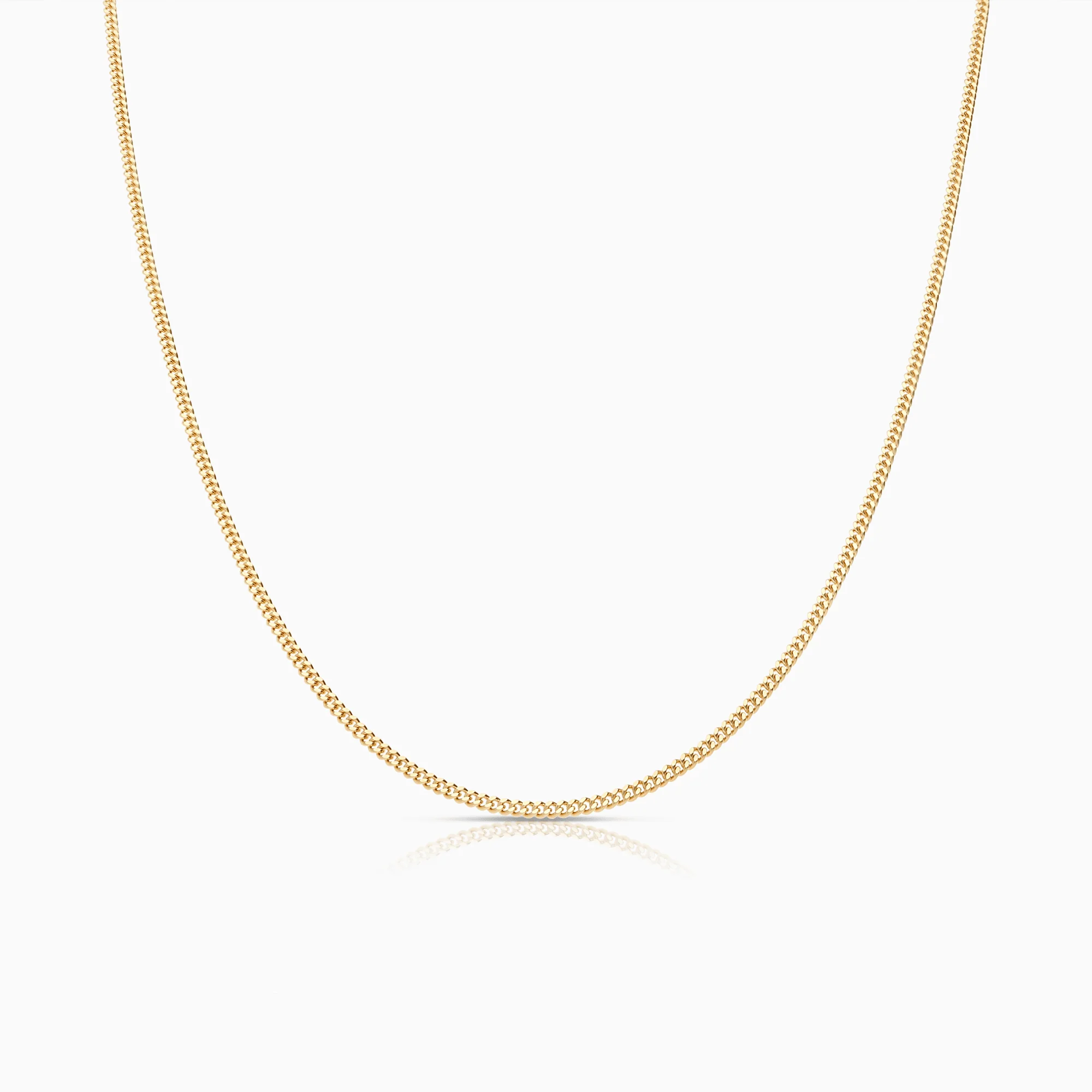 Curb chain 46cm 18K gold