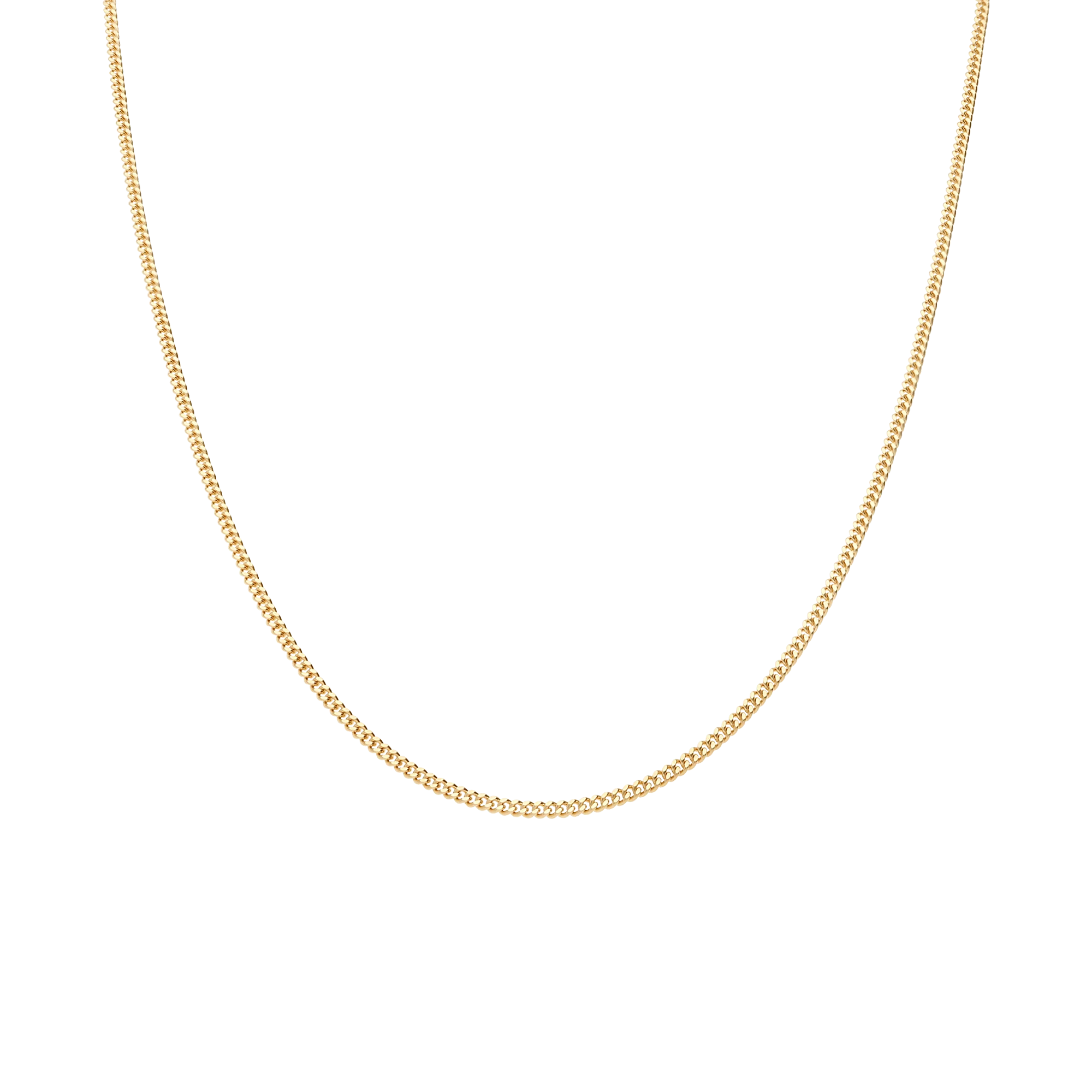 Curb chain 46cm 18K gold - Image 2