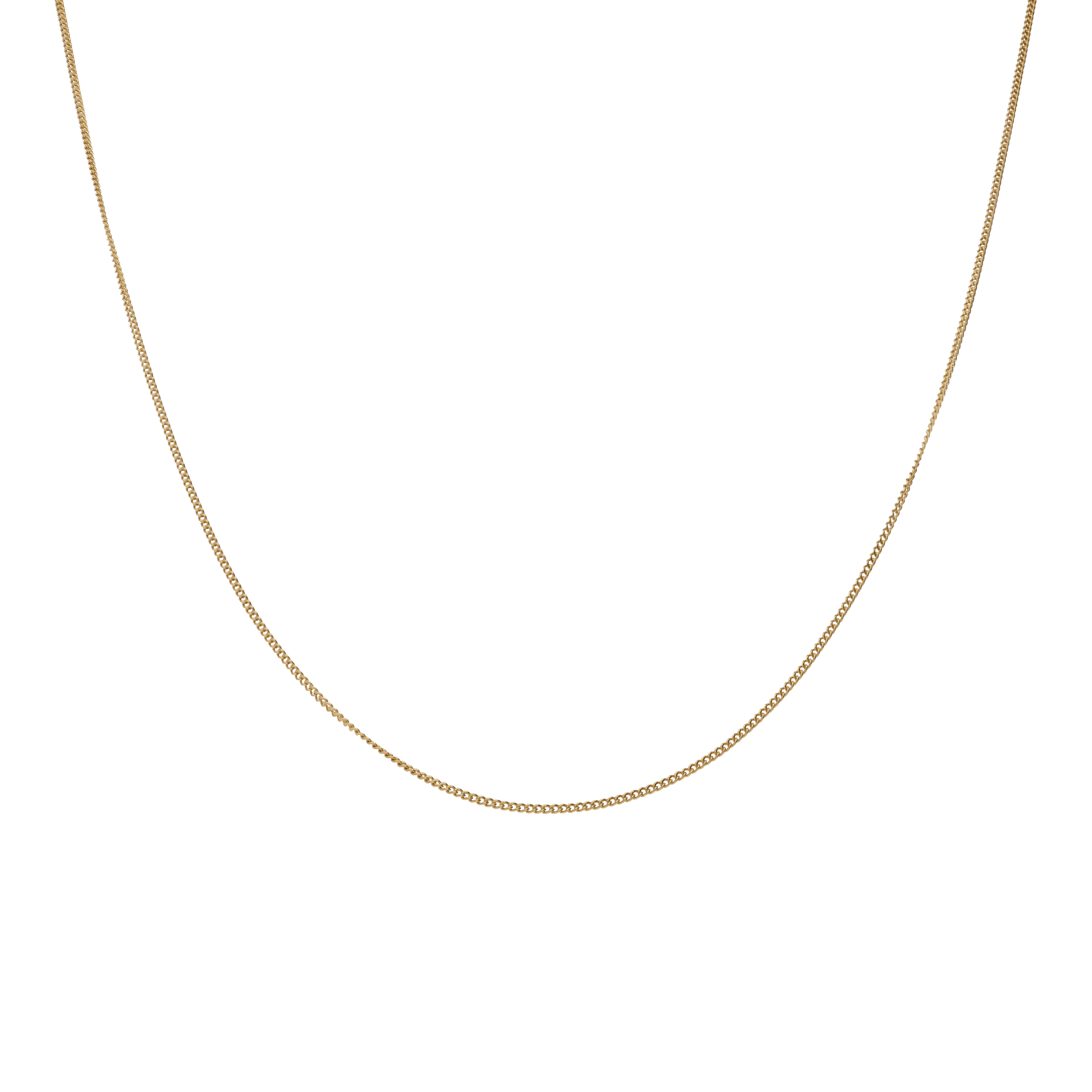 Curb chain 46cm 18K gold