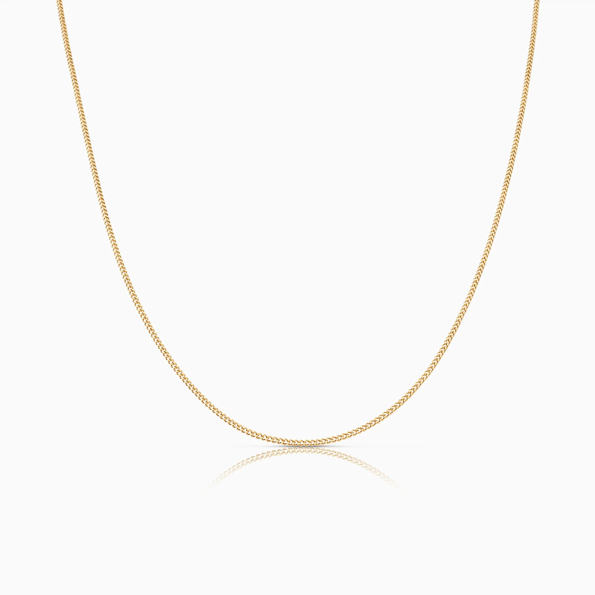 Curb chain 46cm 18K gold
