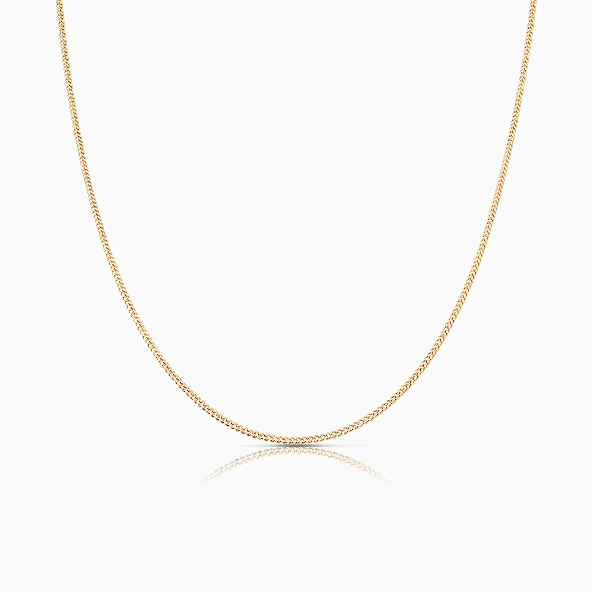 Curb chain 46cm 18K gold
